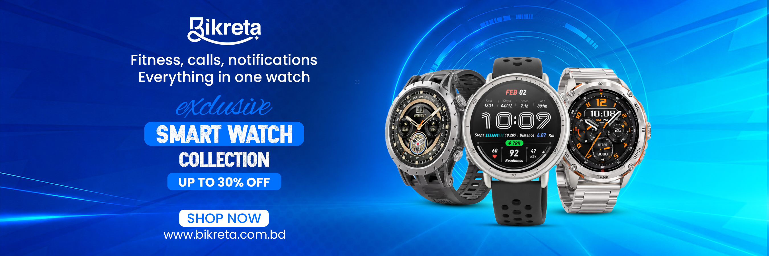 Buy Smart Watches Online in Bangladesh | Up to 30% OFF | Bikreta