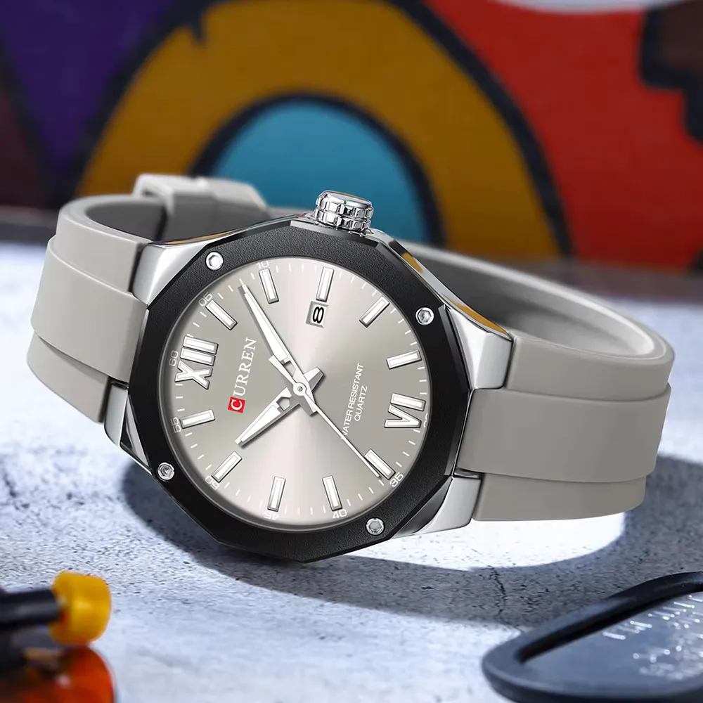 Curren-8465-new-style-make-custom–boys-clock-2024-Silicone-band-water-resist-date-display-Simple-Casual-watch-design