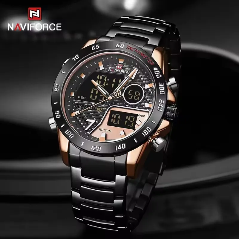 Naviforce 9171 CH - Black Gold