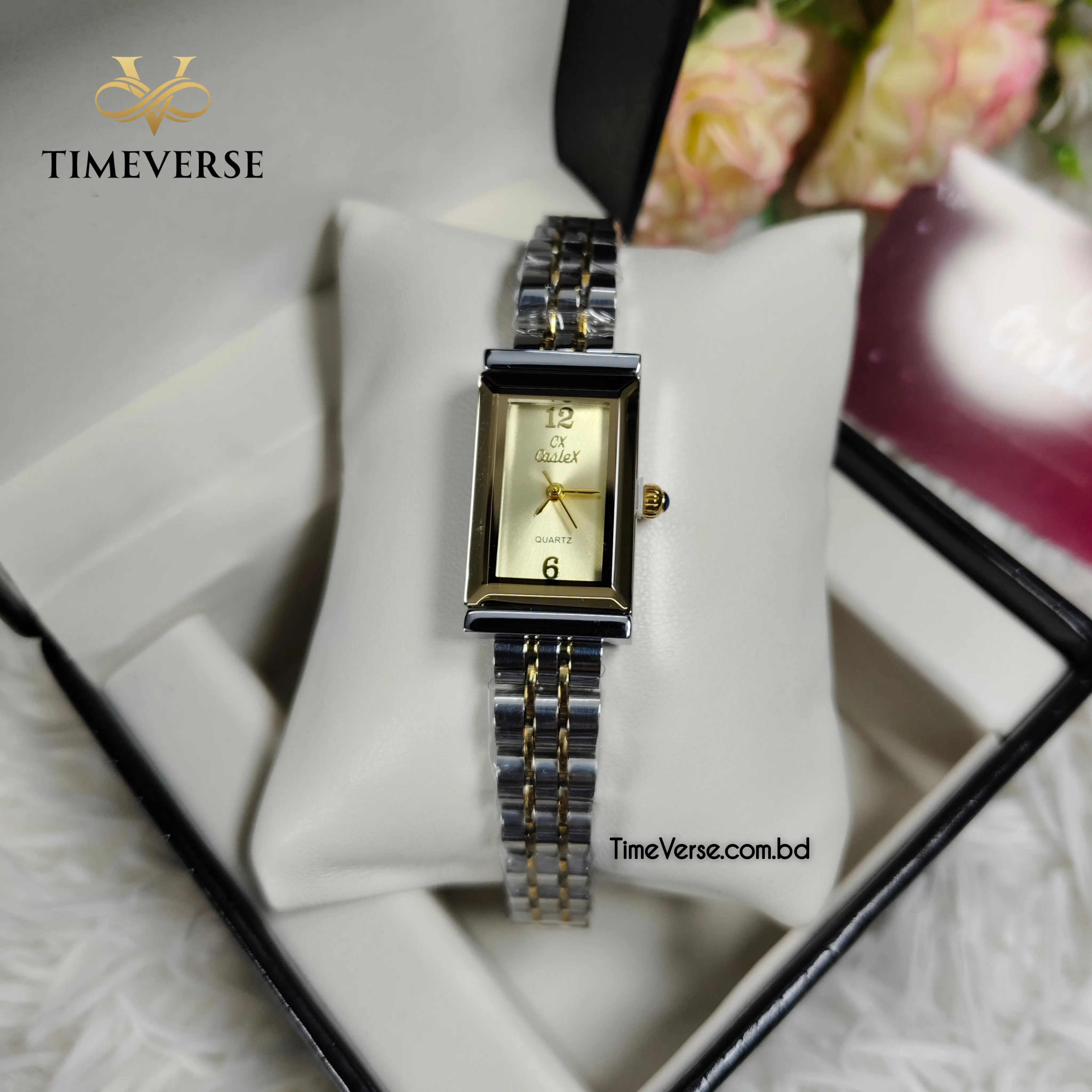 Caslex 105 Ladies Watch - Silver Gold 