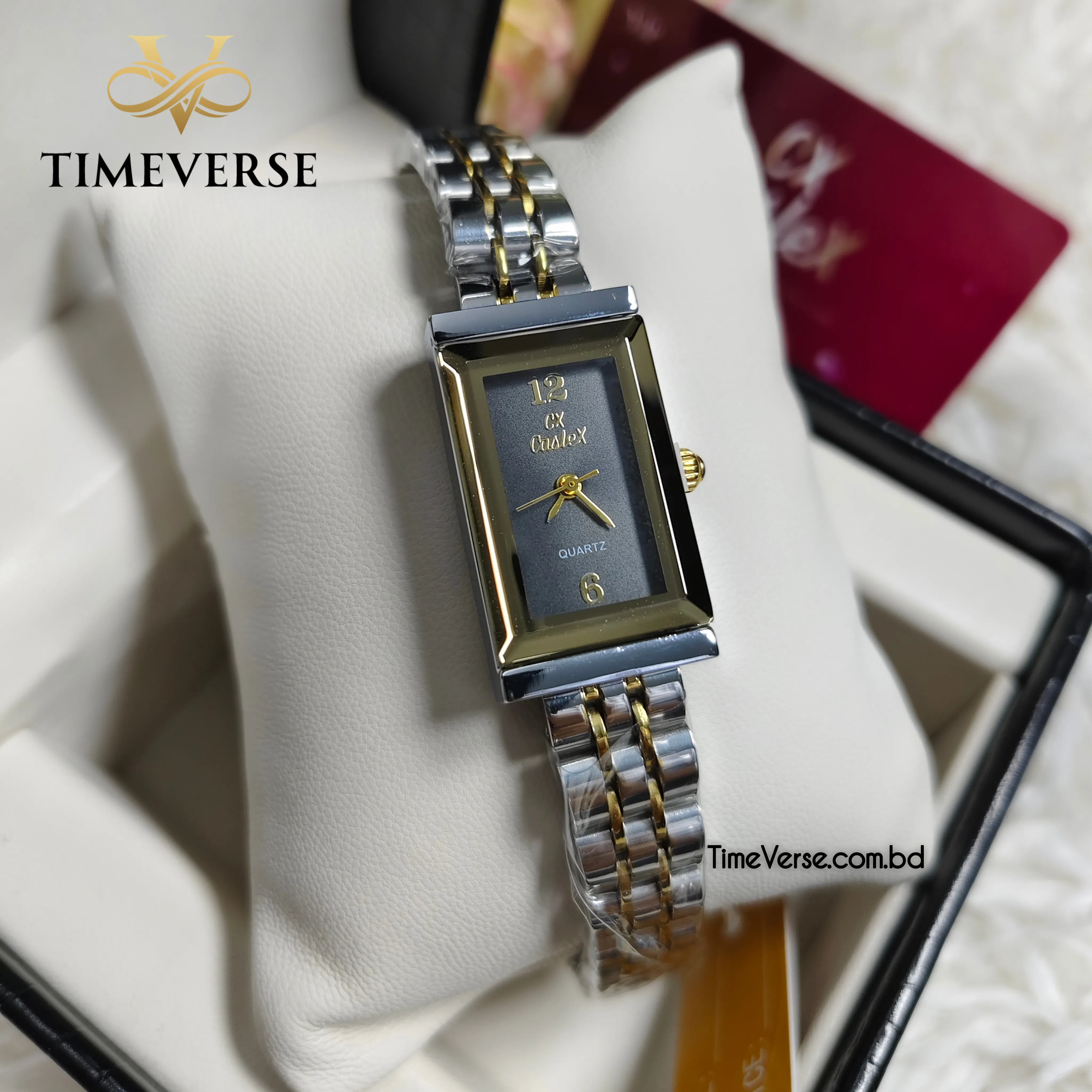 Caslex 105 Ladies Watch - Silver Gold Black