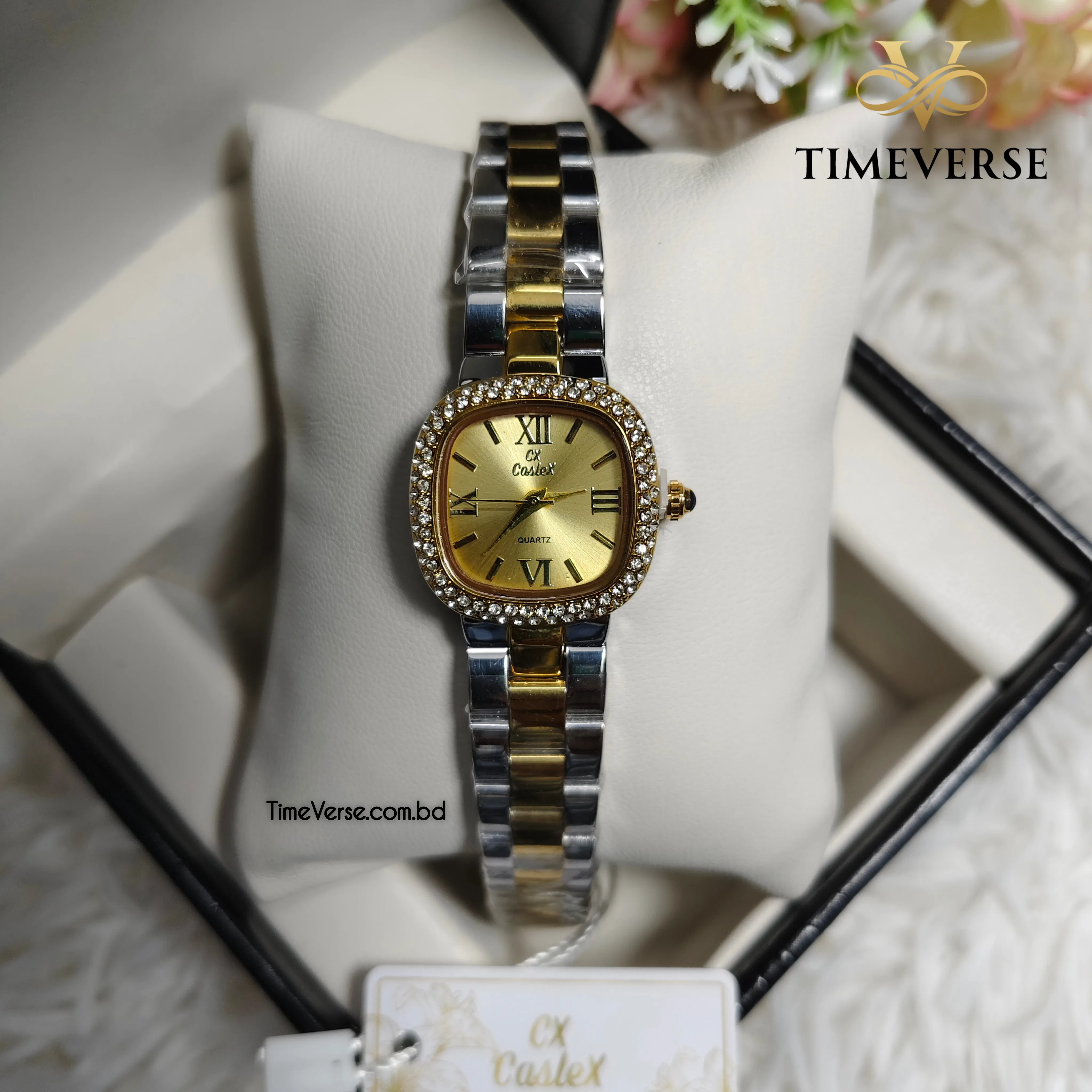 Caslex 477 Ladies Watch - Silver Gold