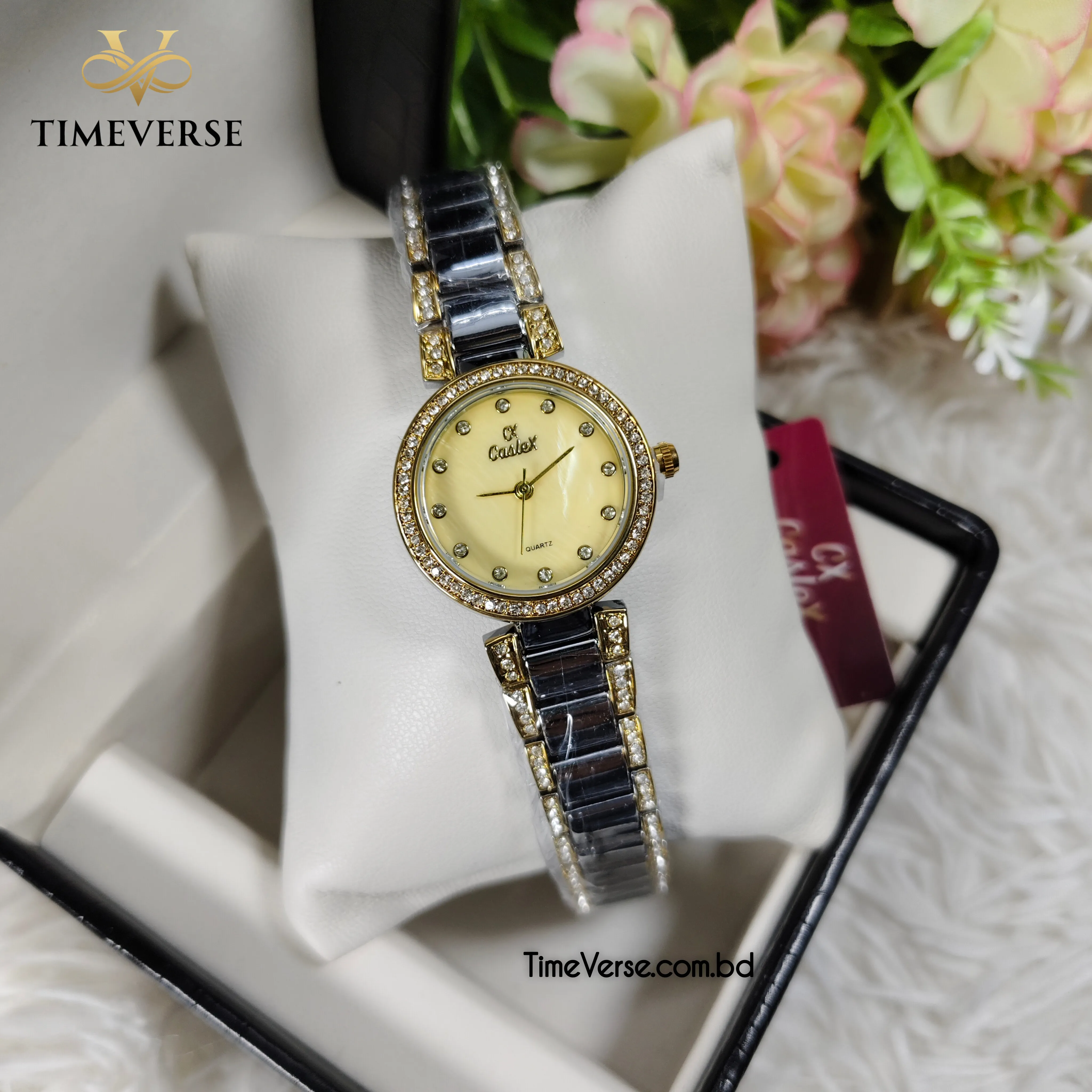 Caslex 574 Ladies Watch - Silver Gold