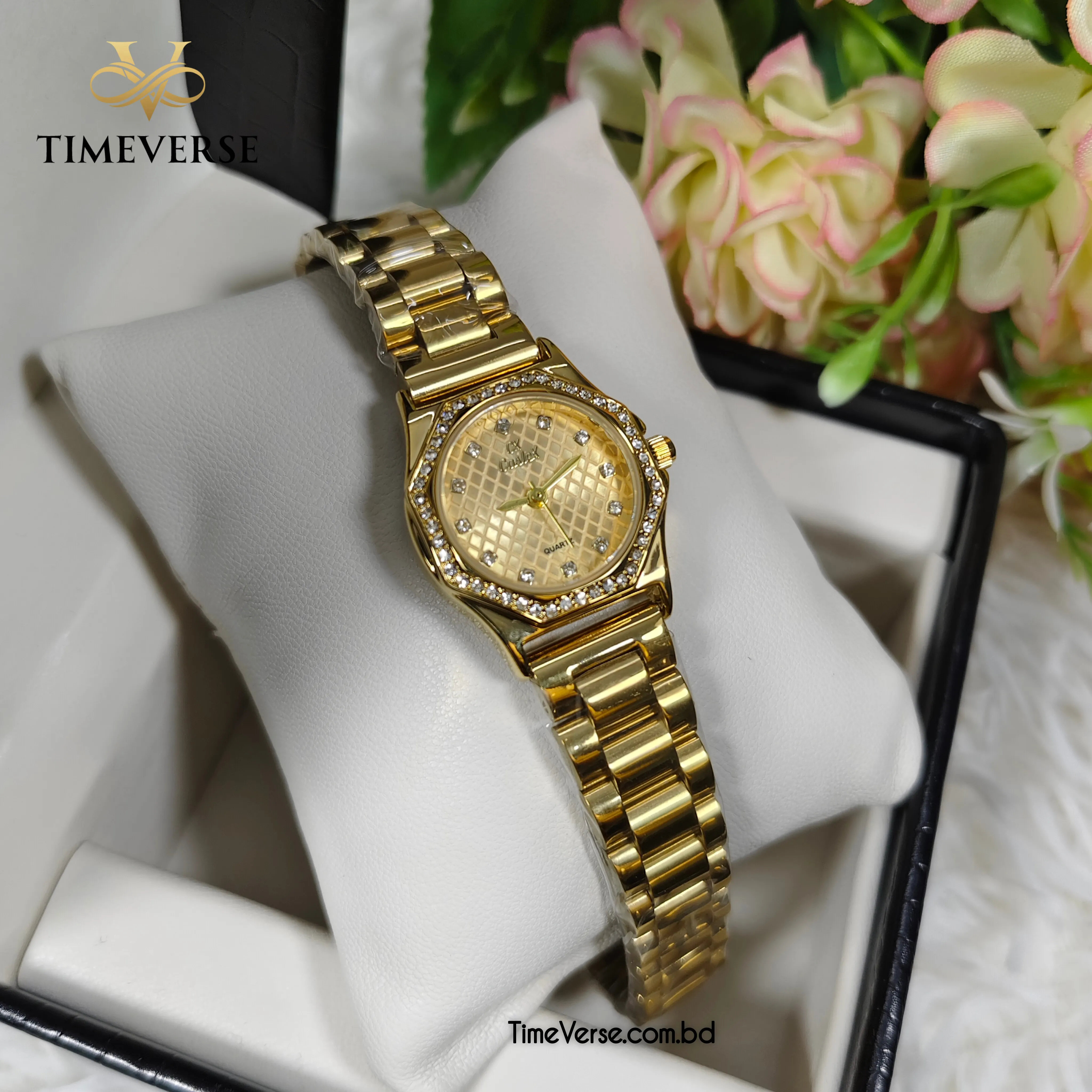 Caslex 317 Ladies Watch - Gold 