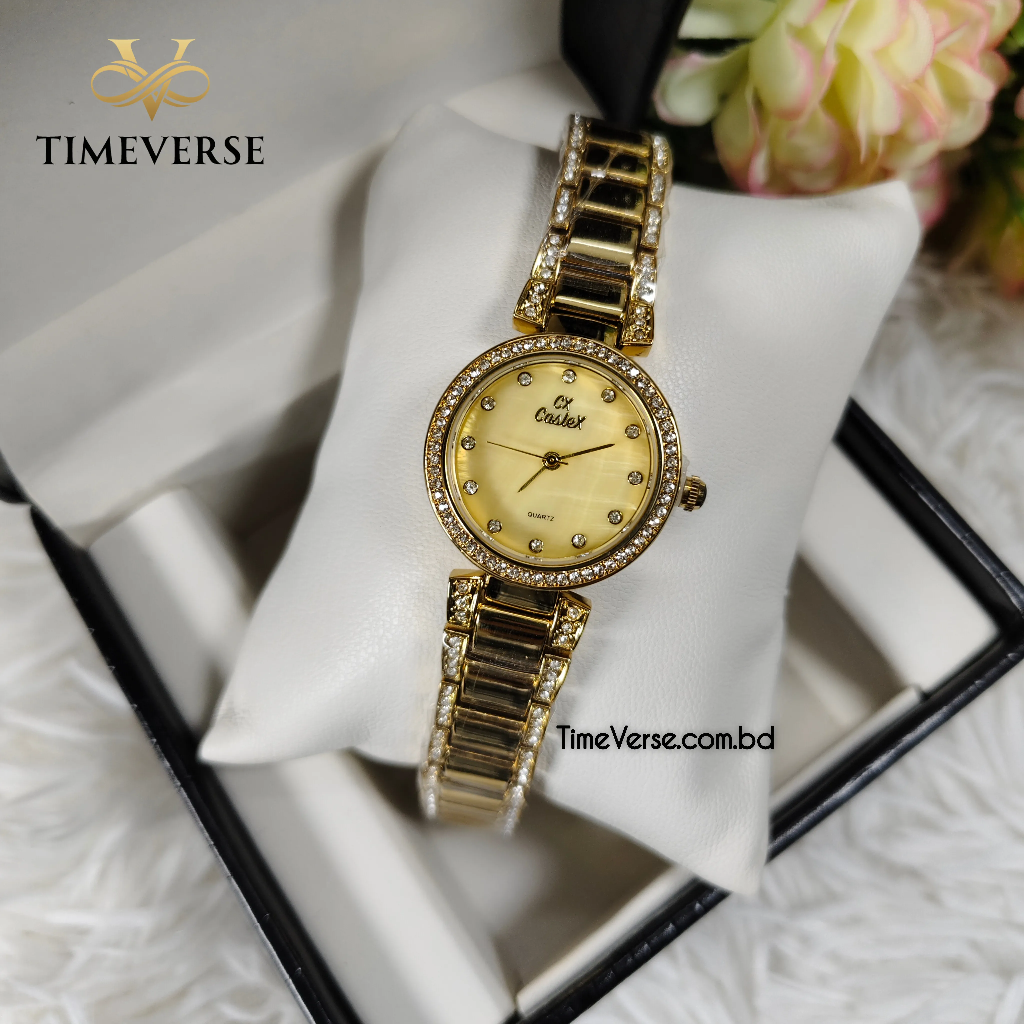 Caslex 574 Ladies Watch - Gold