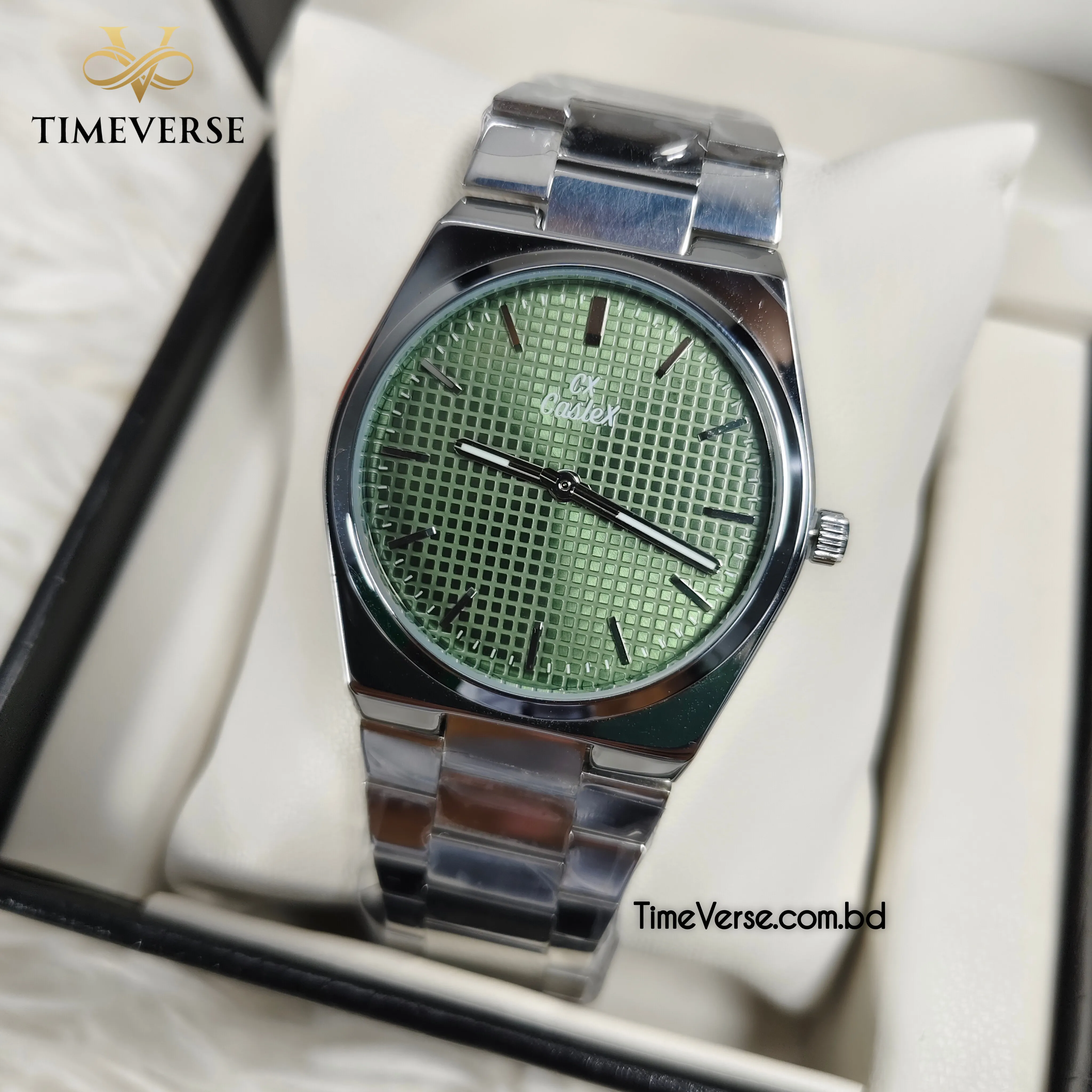 Caslex 2370 For Men - Silver Green 