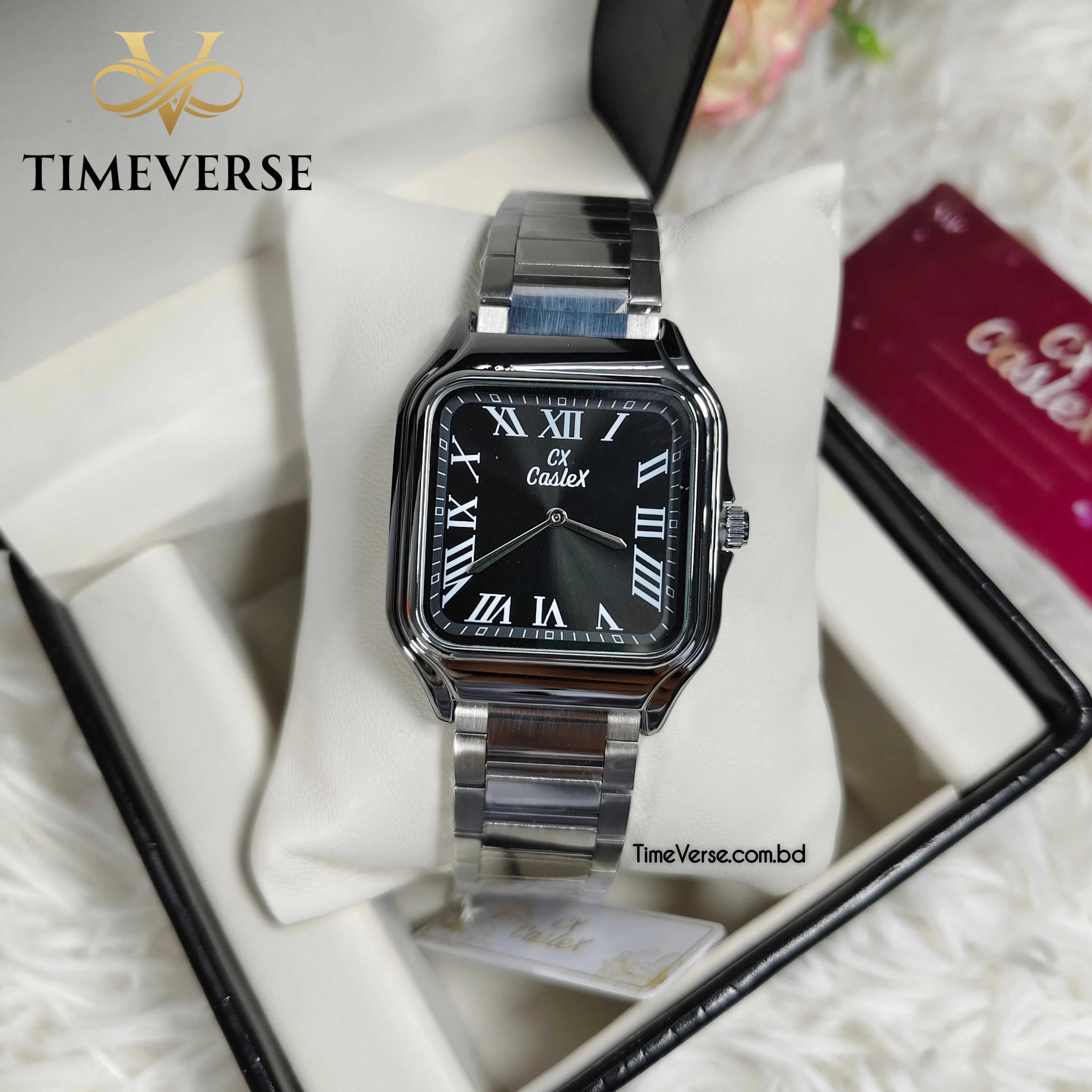 Caslex A18M For Men - Silver Black 