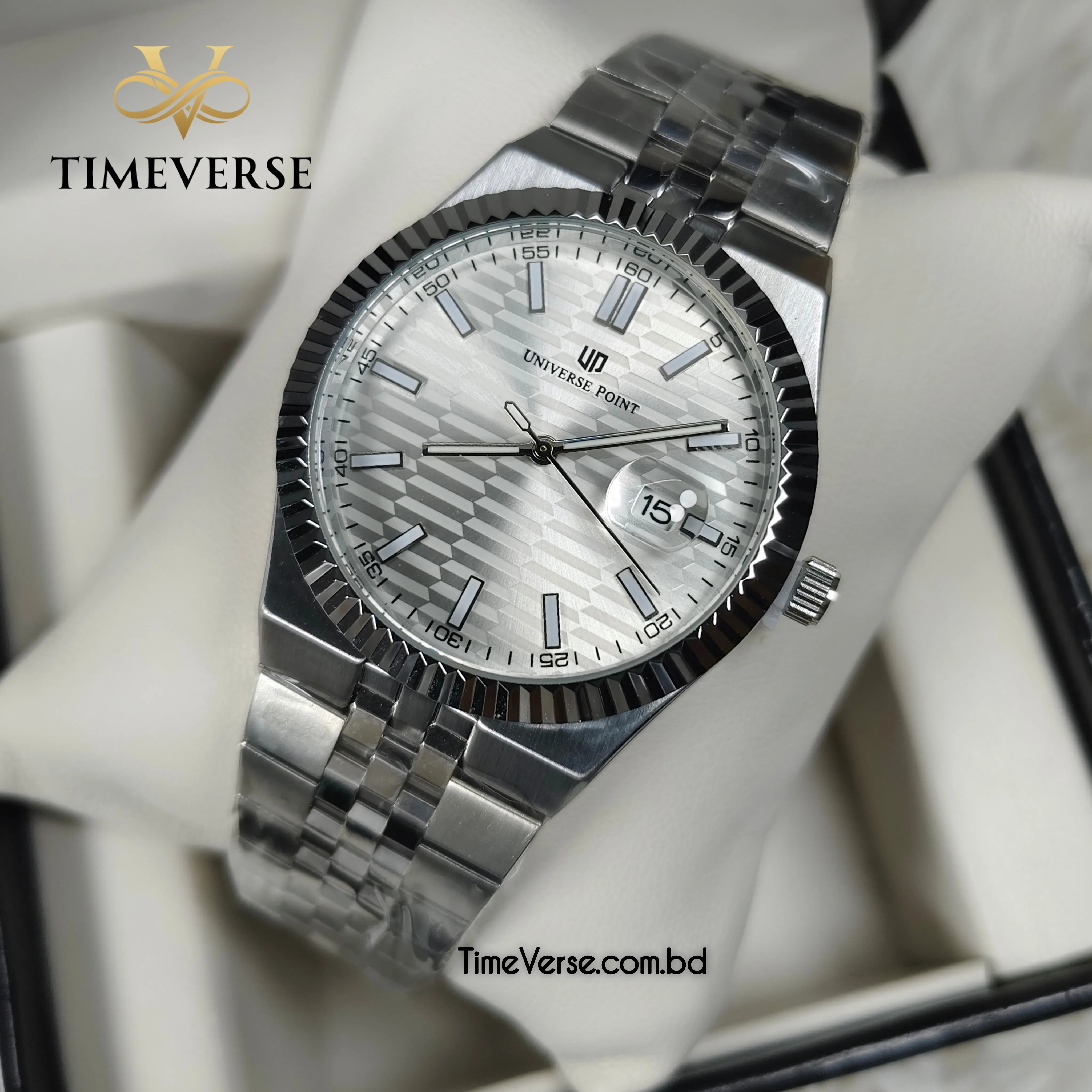 Universe Point A15 Men's Watch - Silver 