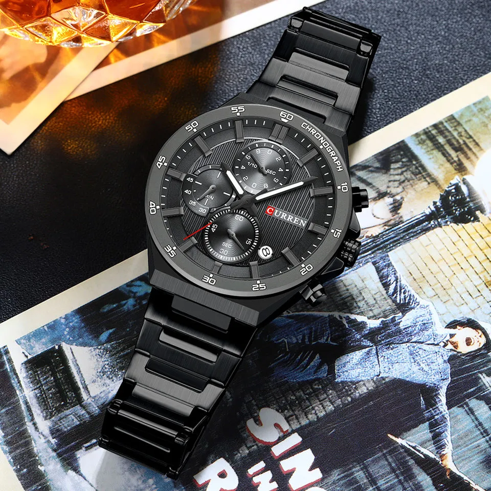 Curren 8481 Men's Watch - Black Gray