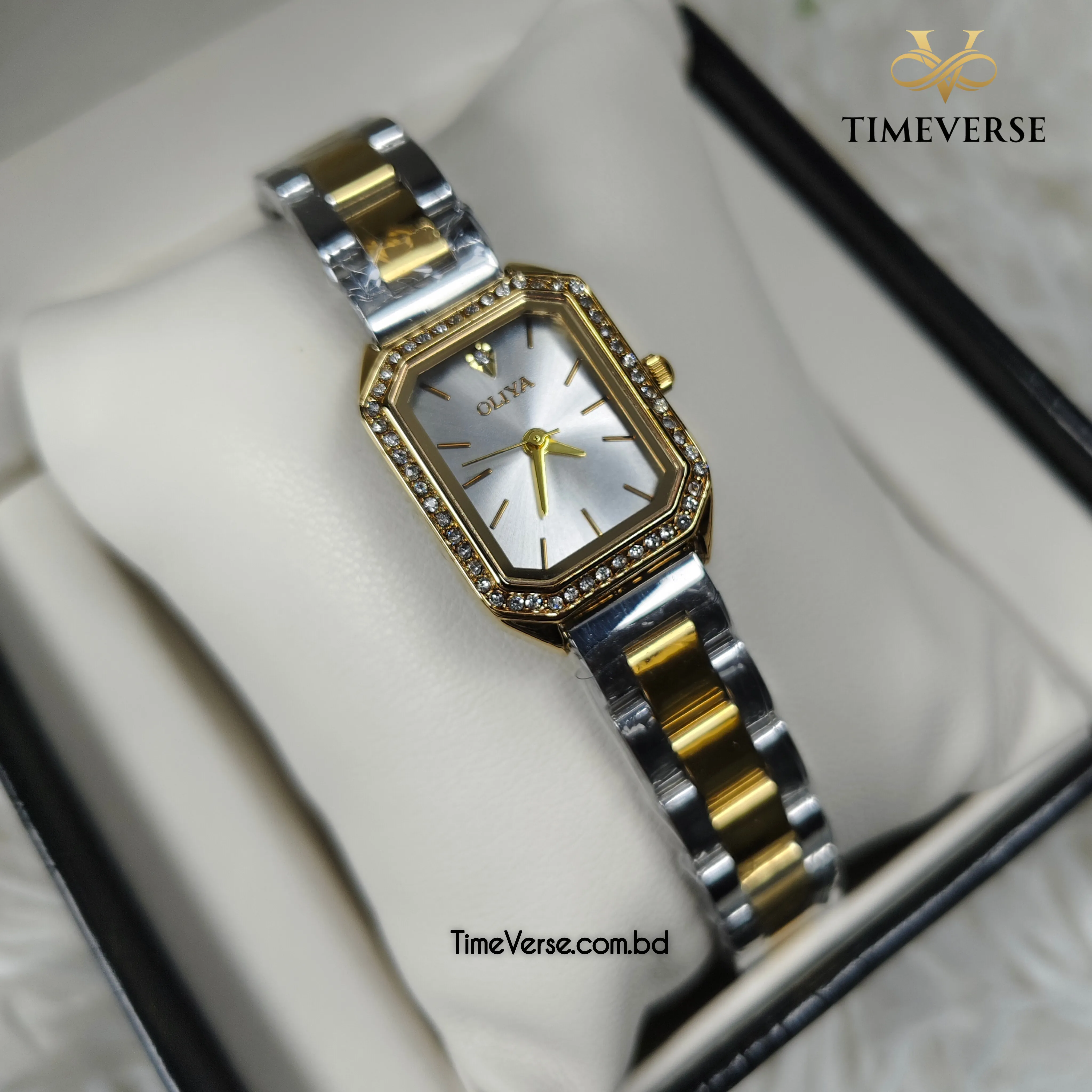 Oliya 6810 Ladies Watch - Silver Gold White