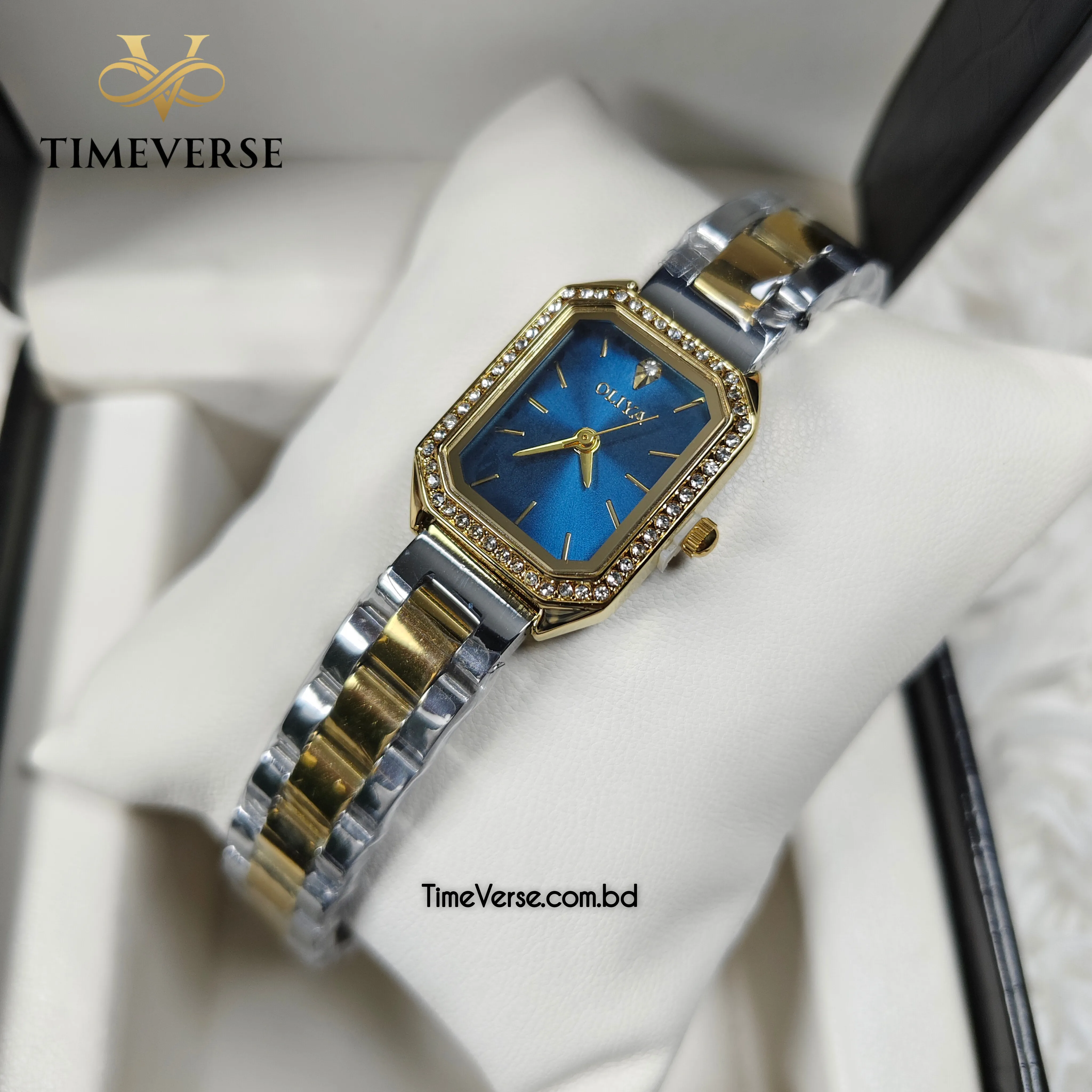 Oliya 6810 Ladies Watch - Silver Gold Blue