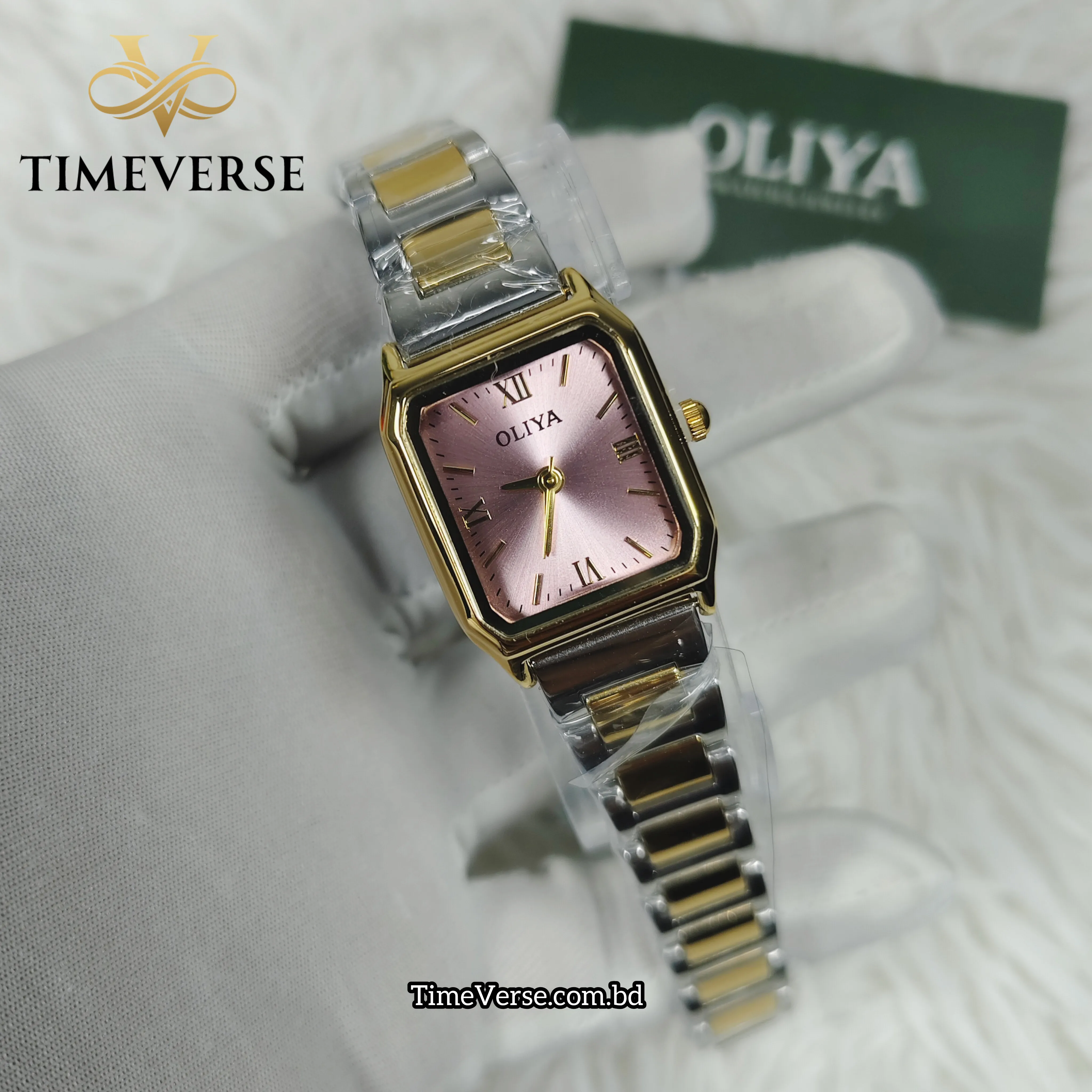 Oliya 899 Ladies Watch - Silver Gold Pink