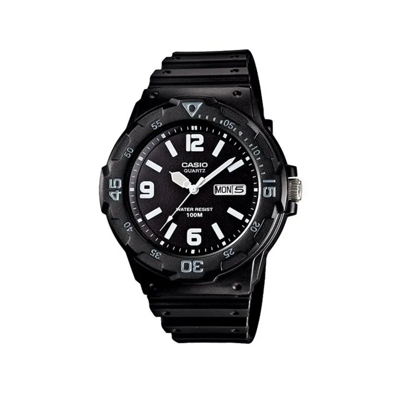 Casio Youth Day Date Red Resin Belt Watch MRW-200H-1B2VDF