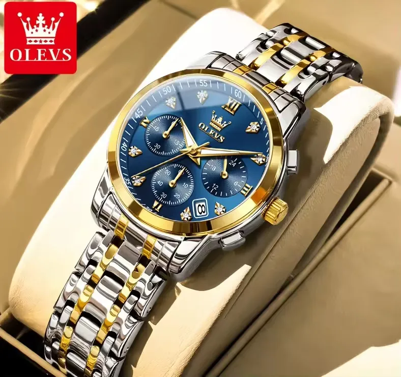 Olevs 2858 For Women - Gold Blue