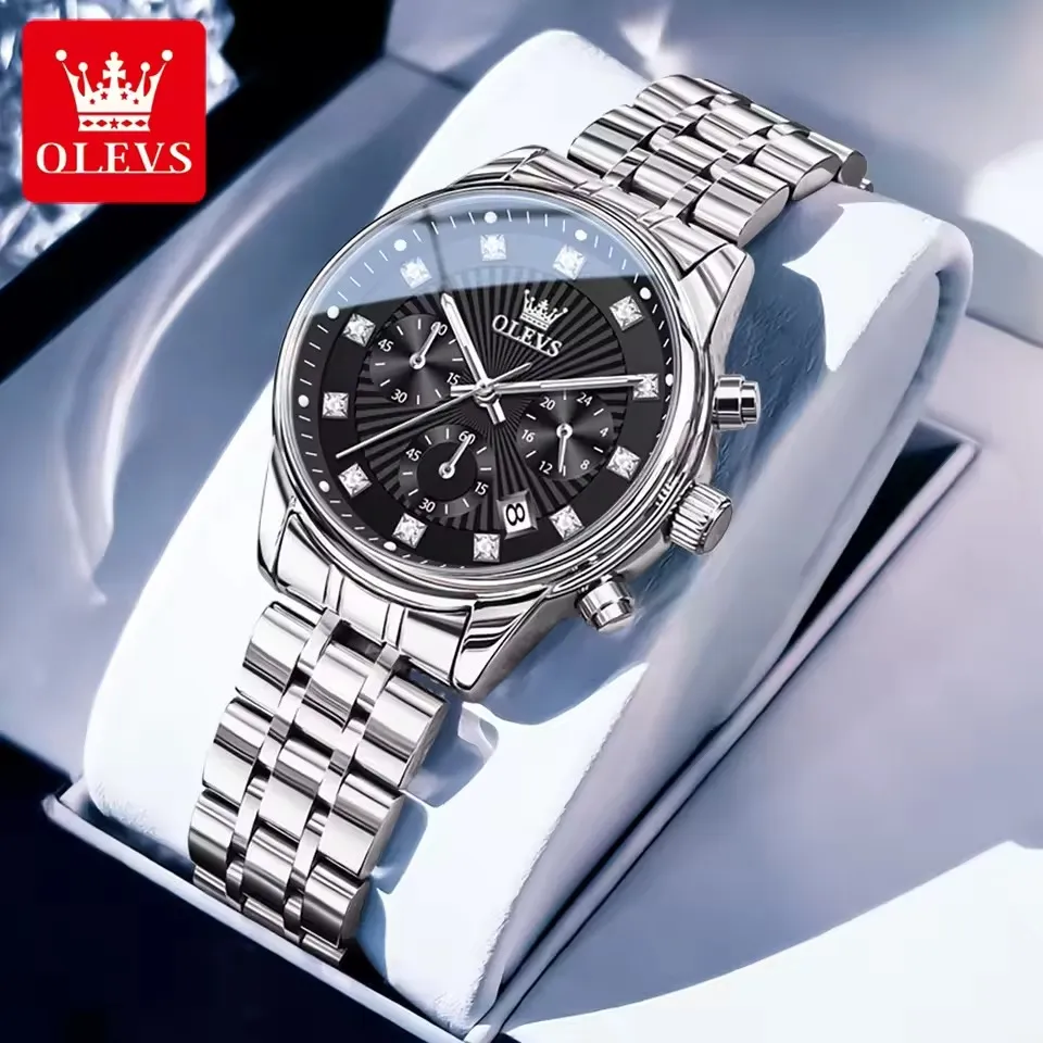 Olevs 3669 For Women - Silver Black