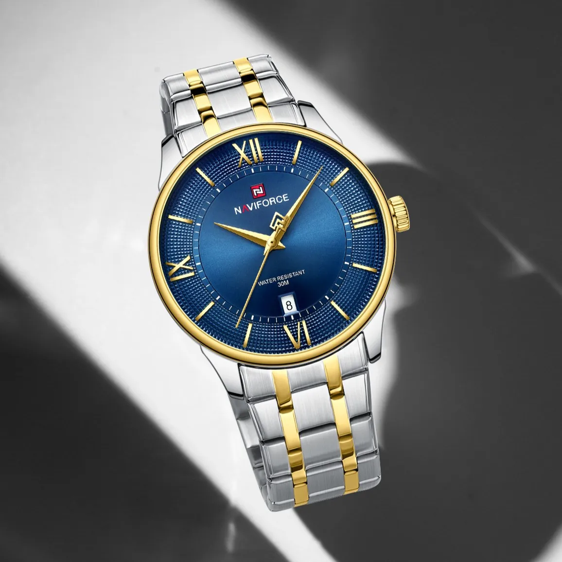 Naviforce 9272 CH - Silver Gold Blue