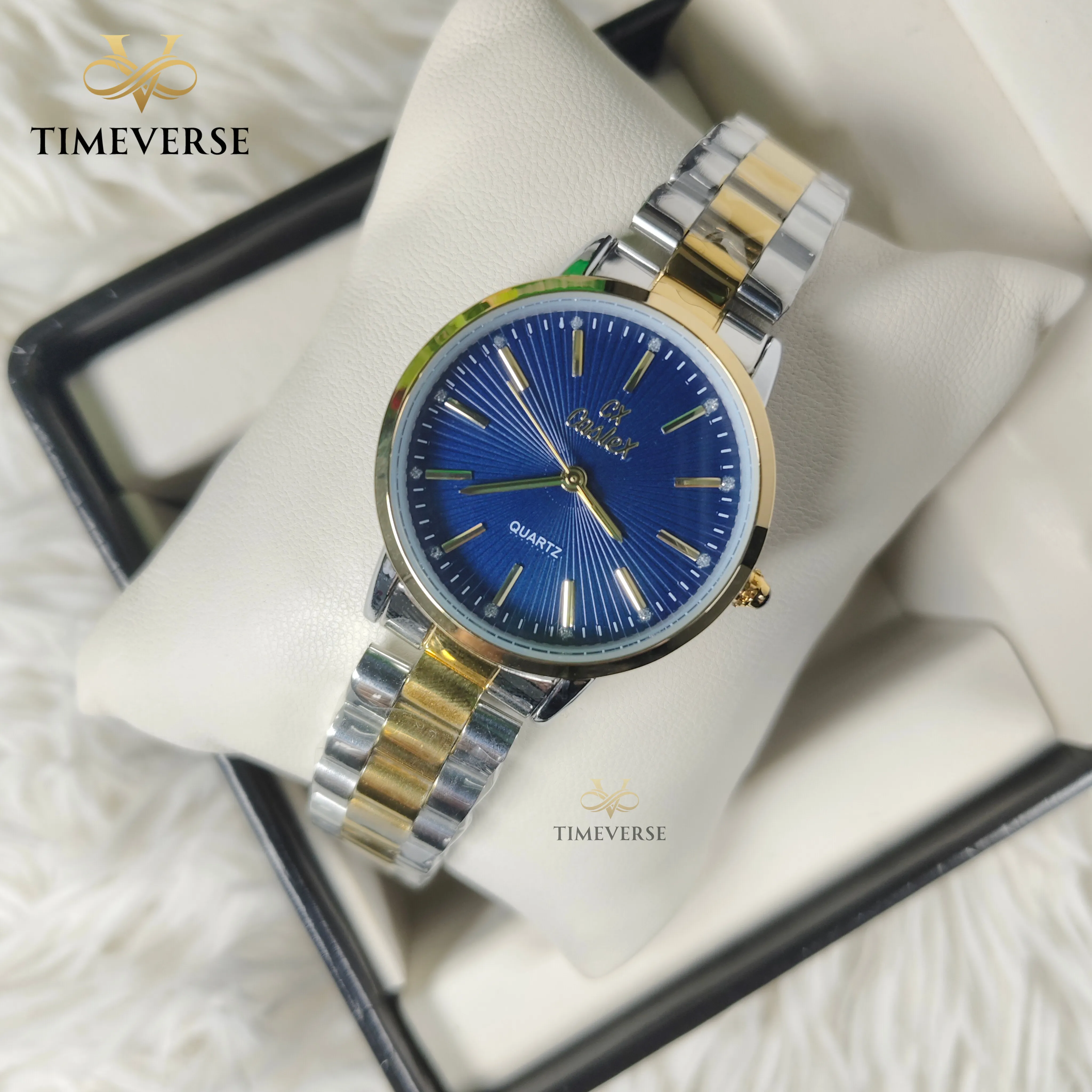 Caslex 027 Ladies - Silver Gold Blue