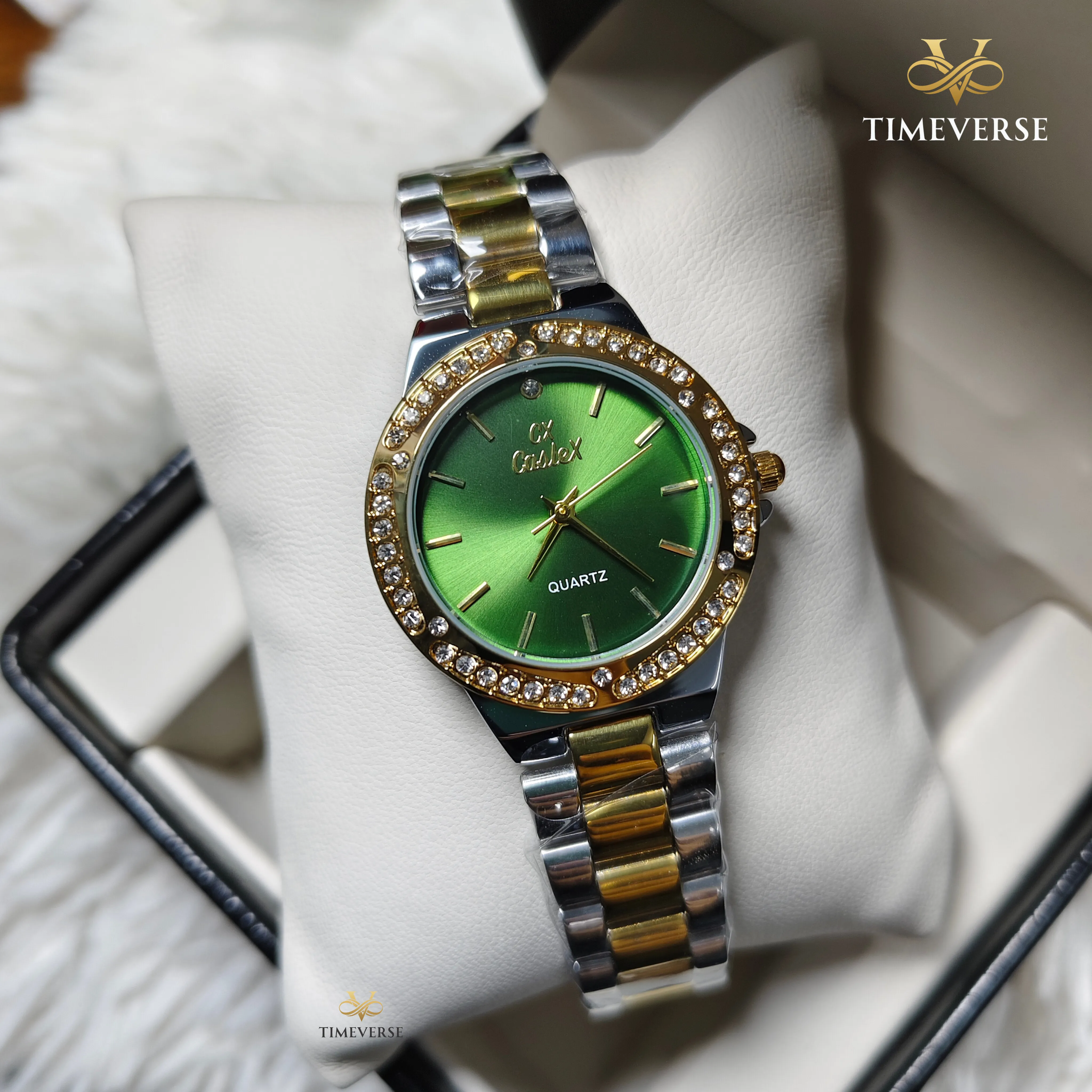 Caslex 016 Ladies - Silver Gold Green 