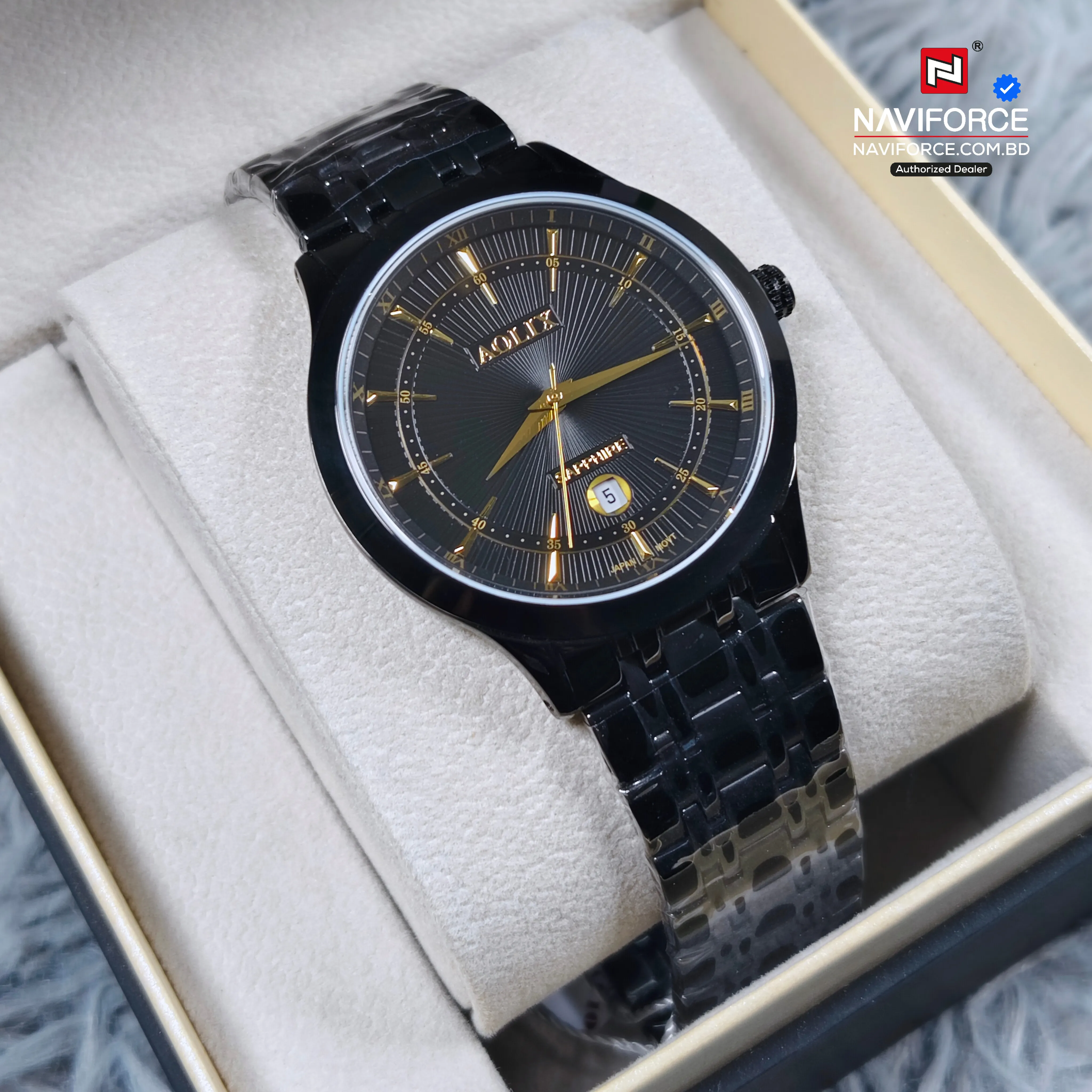 Aolix 9137 Men's Watch - Black