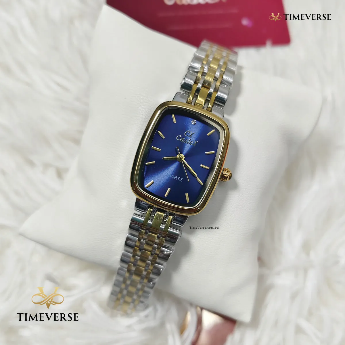 Caslex 023 Ladies Watch - Gold Blue
