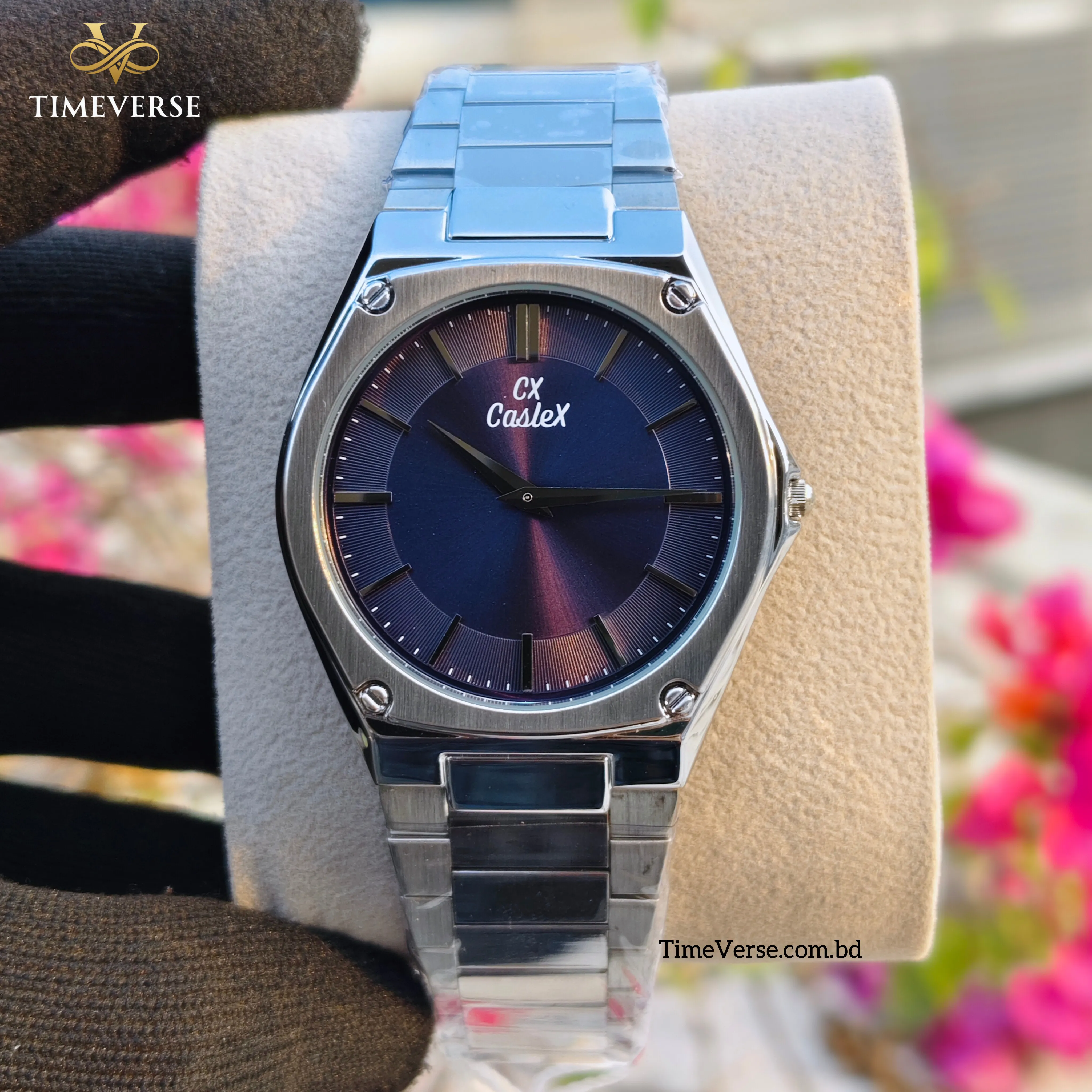 Caslex 091 For Men - Silver Blue