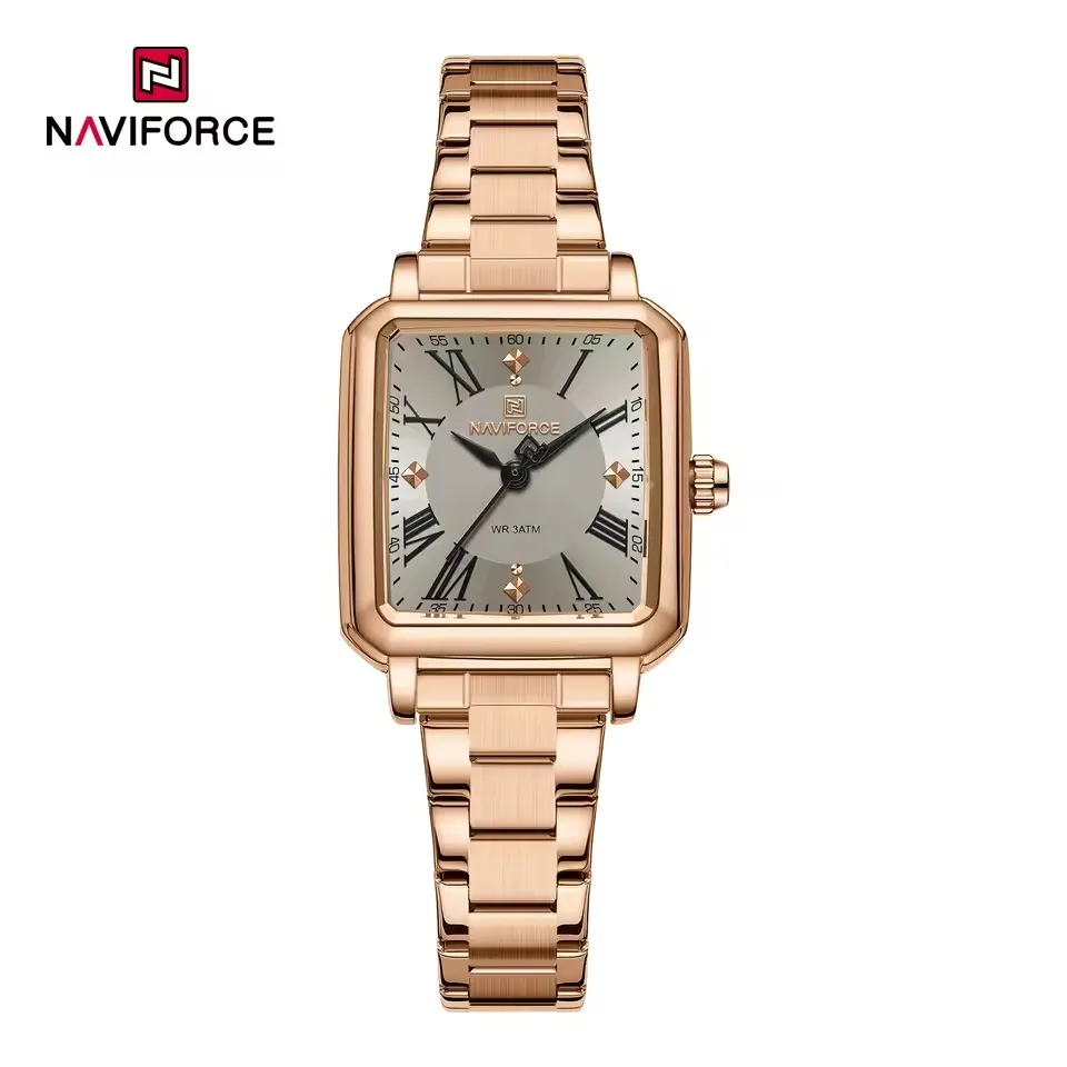 Naviforce 5065 Ladies Watch - Rose Gray