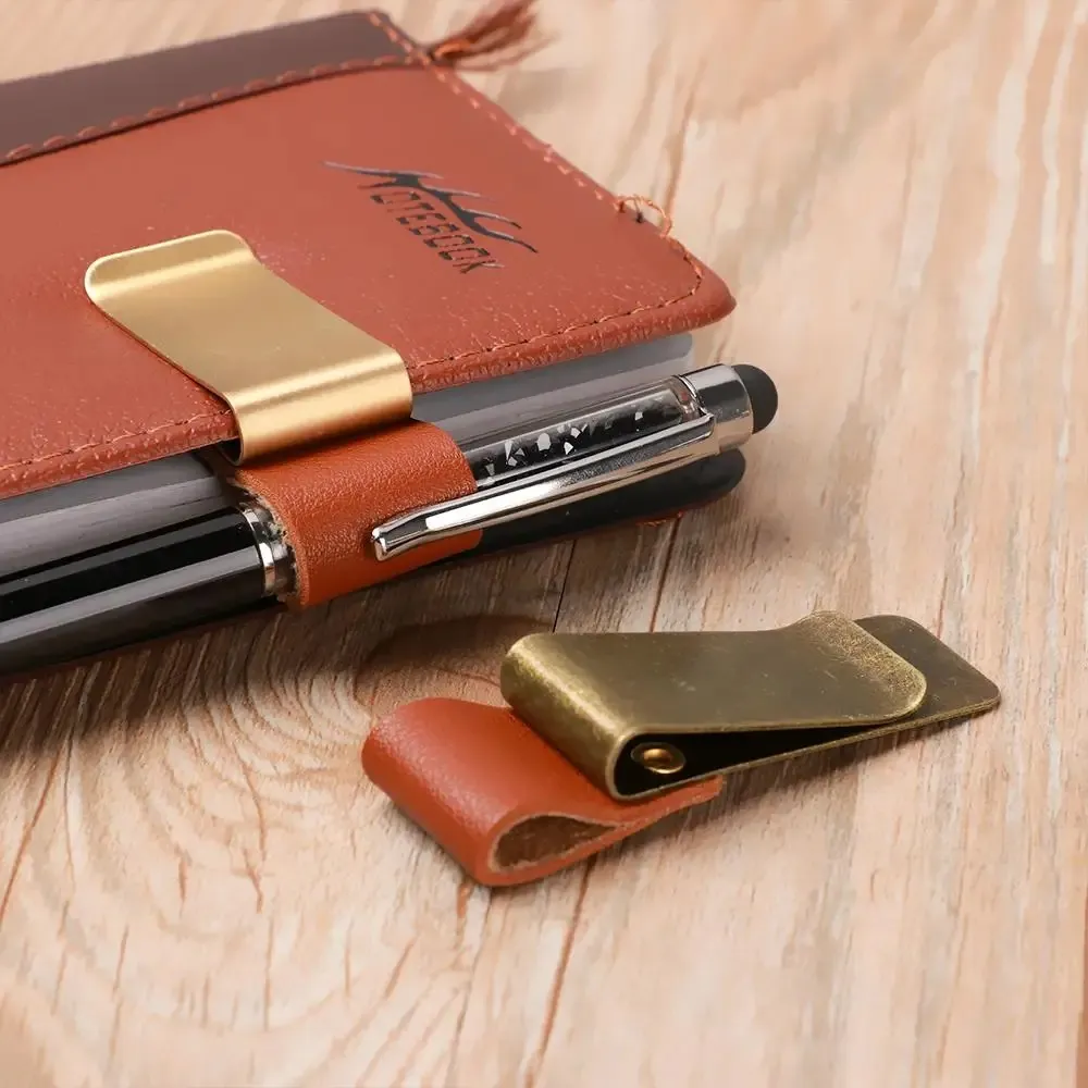 1776835382763_stainless-steel-clips-stationery-metal-notebook-holder-brass-pen-folder-handmade-leather-3.webp