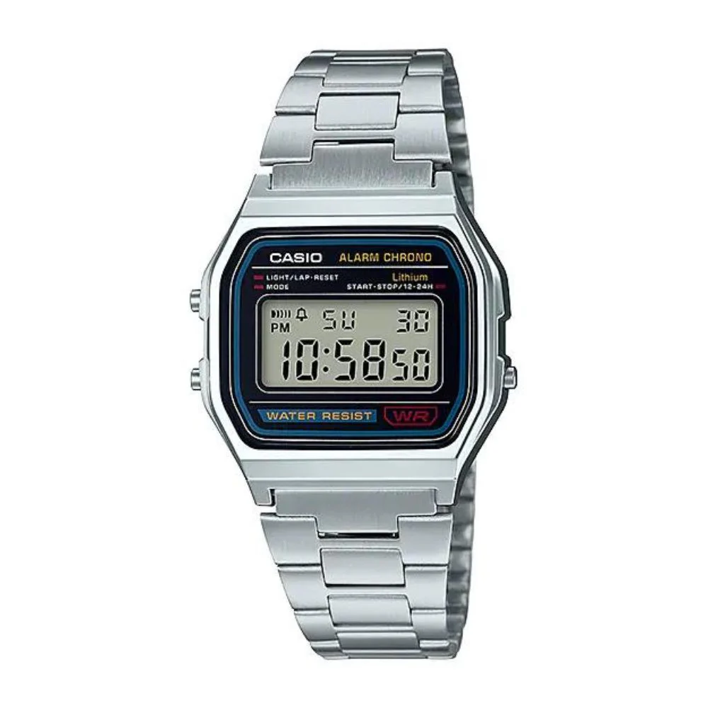 WW1490 Casio Vintage Digital Chain Watch A158WA-1DF