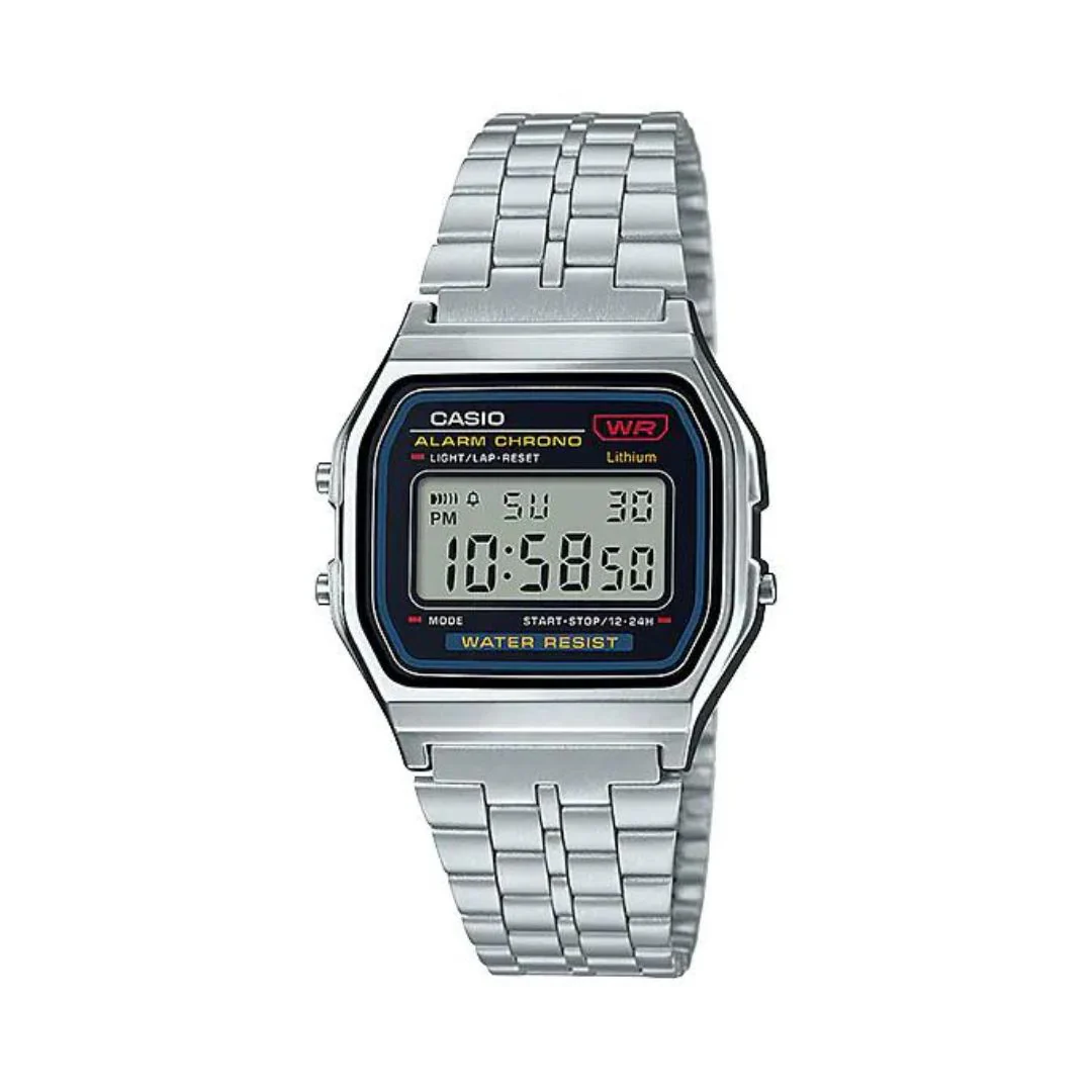 WW0488 Casio Vintage Digital Chain Watch A159W-N1DF