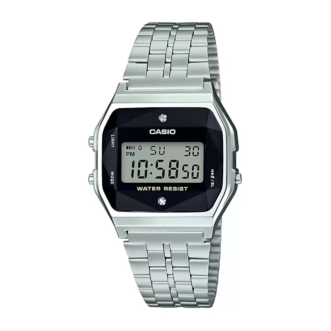 WW1394 Casio Vintage Diamond Digital Chain Watch A159WAD-1DF