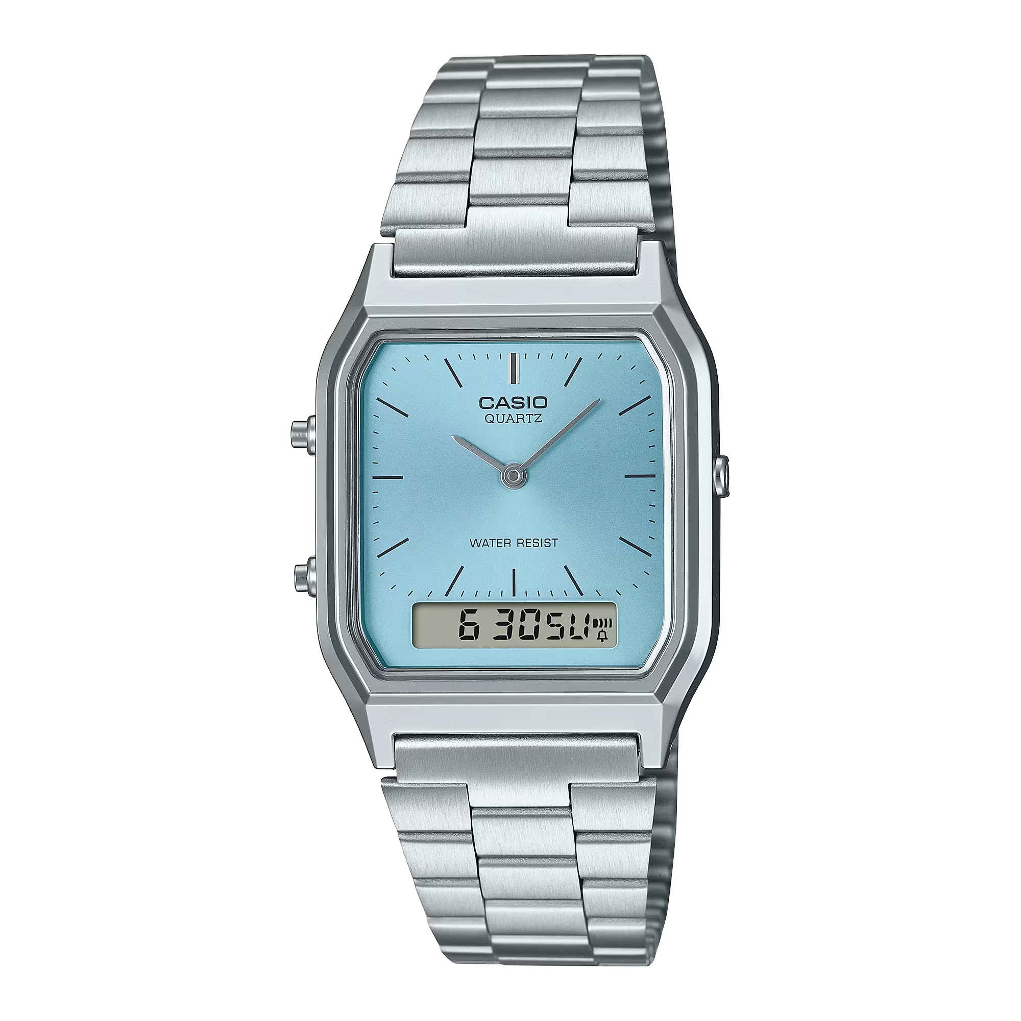 WW0481 Casio Vintage Dual Time Chain Watch AQ-230A-2A1MQYDF