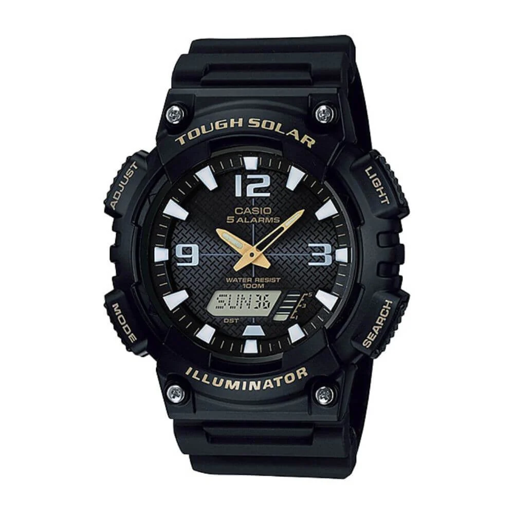 WW0027 Casio Youth Tough Solar Dual Time Resin Belt Watch AQ-S810W-1BVDF