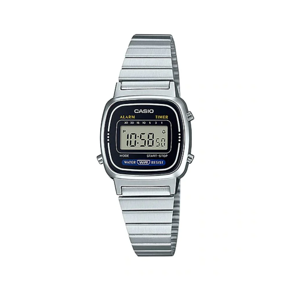 WW1363 Casio Vintage Digital Ladies Chain Watch LA670WA-1DF