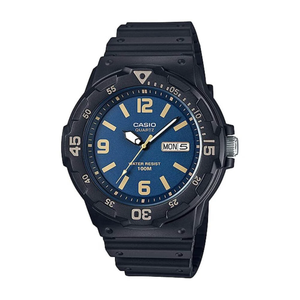 WW1249 Casio Youth Day Date Resin Belt Watch MRW-200H-2B3VDF