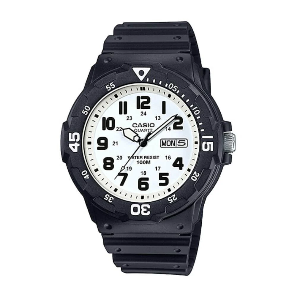WW1255 Casio Youth Day Date Resin Belt Watch MRW-200H-7BVDF
