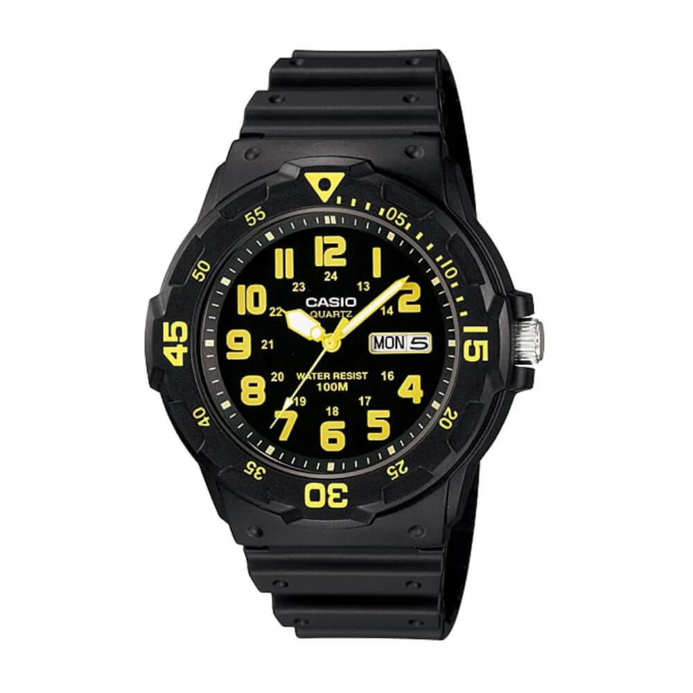 WW1253 Casio Youth Day Date Resin Belt Watch MRW-200H-9BVDF
