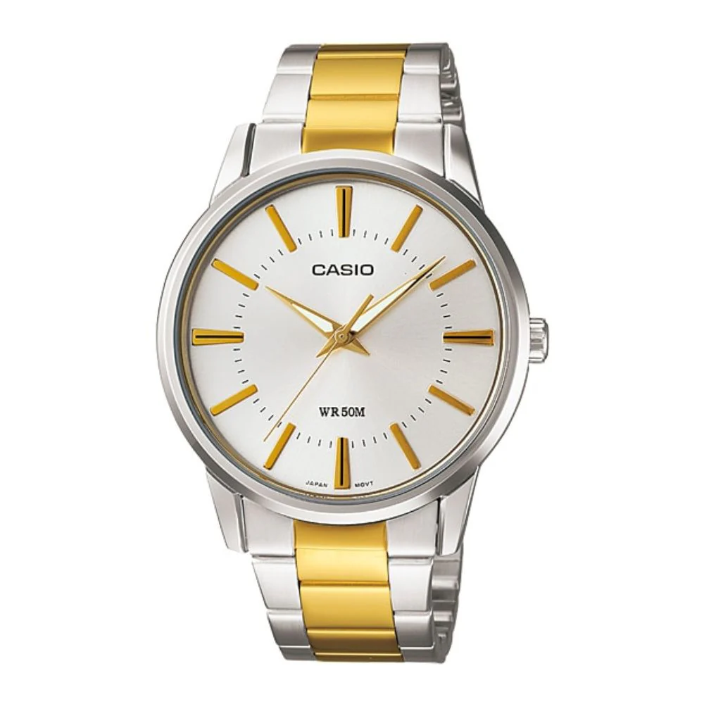 WW1352 Casio Enticer Two Tone Chain Watch MTP-1303SG-7AVDF