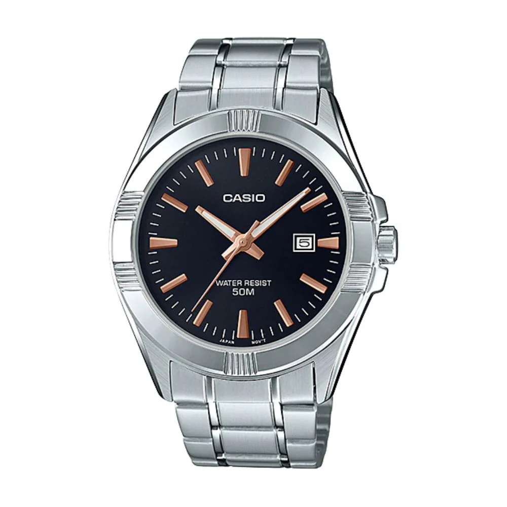 WW1214 Casio Enticer Date Chain Watch MTP-1308D-1A2VDF