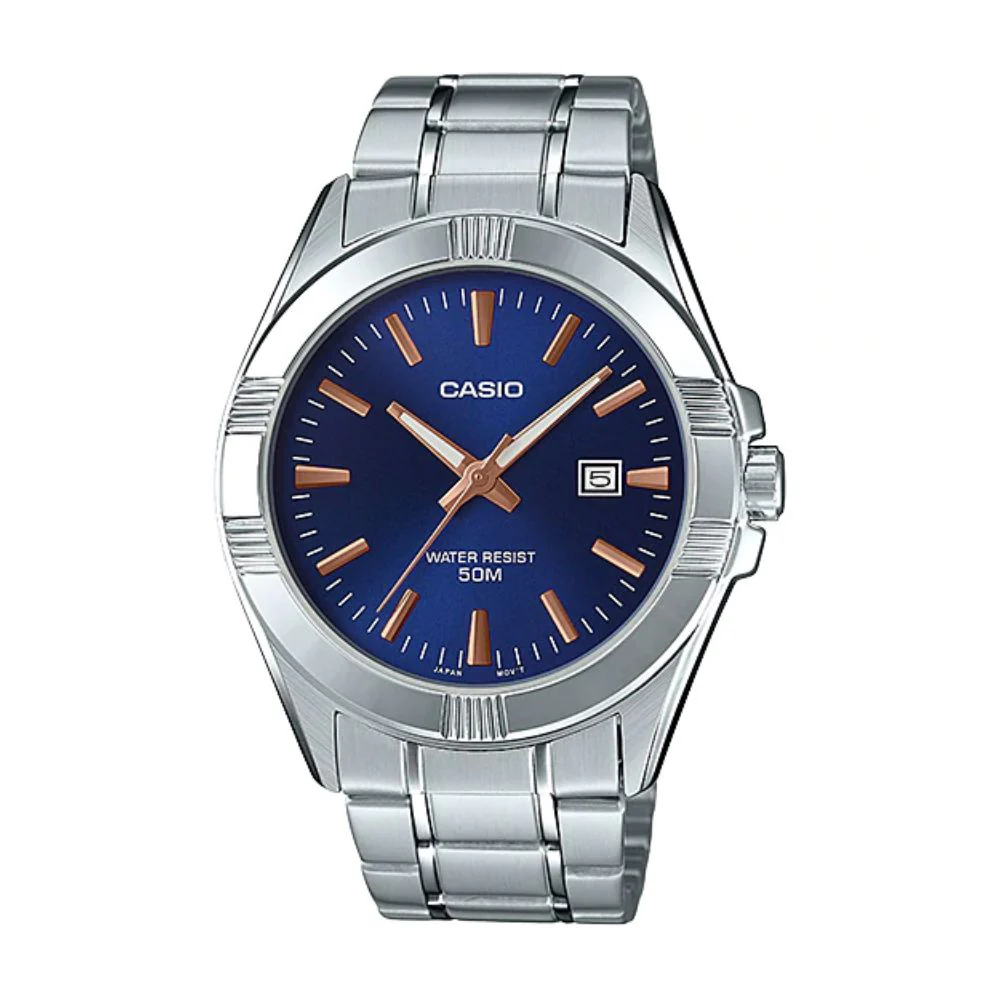 WW1216 Casio Enticer Date Chain Watch MTP-1308D-2AVDF