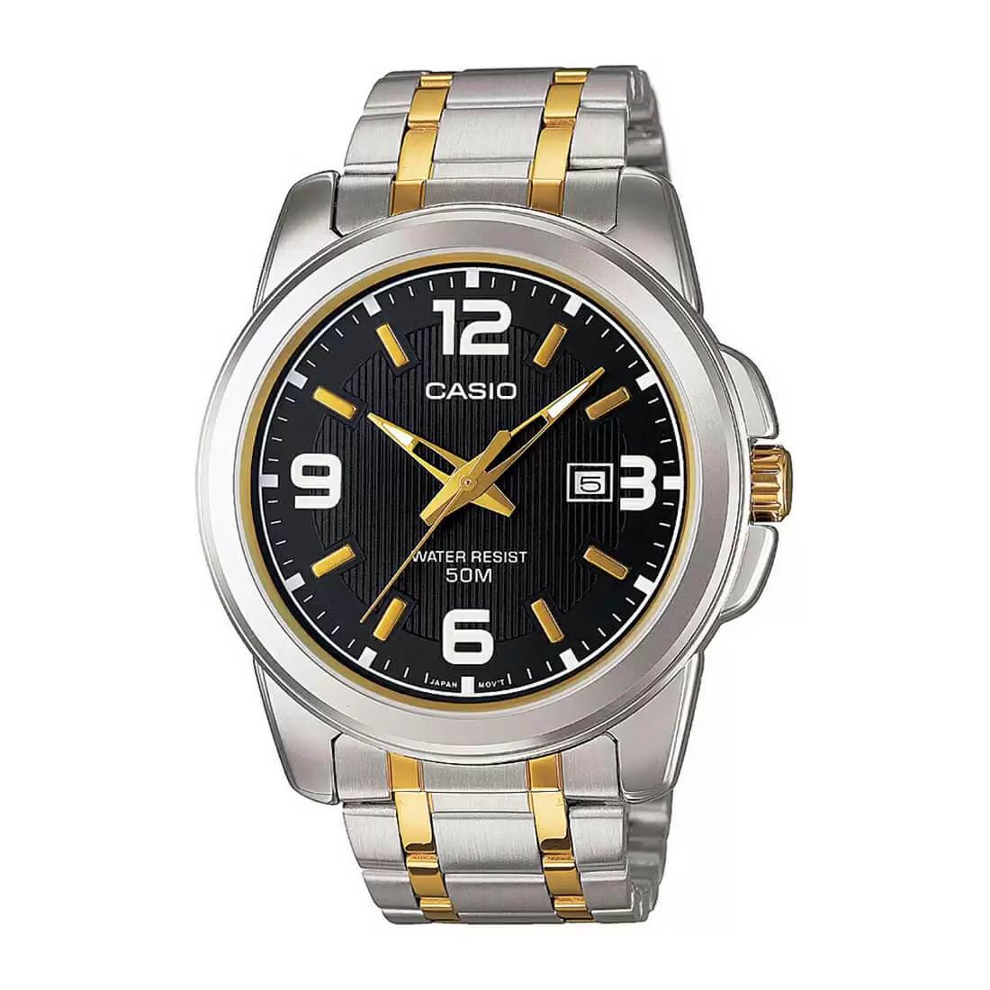 WW0459 Casio Enticer Date Two Tone Chain Watch MTP-1314SG-1AVDF