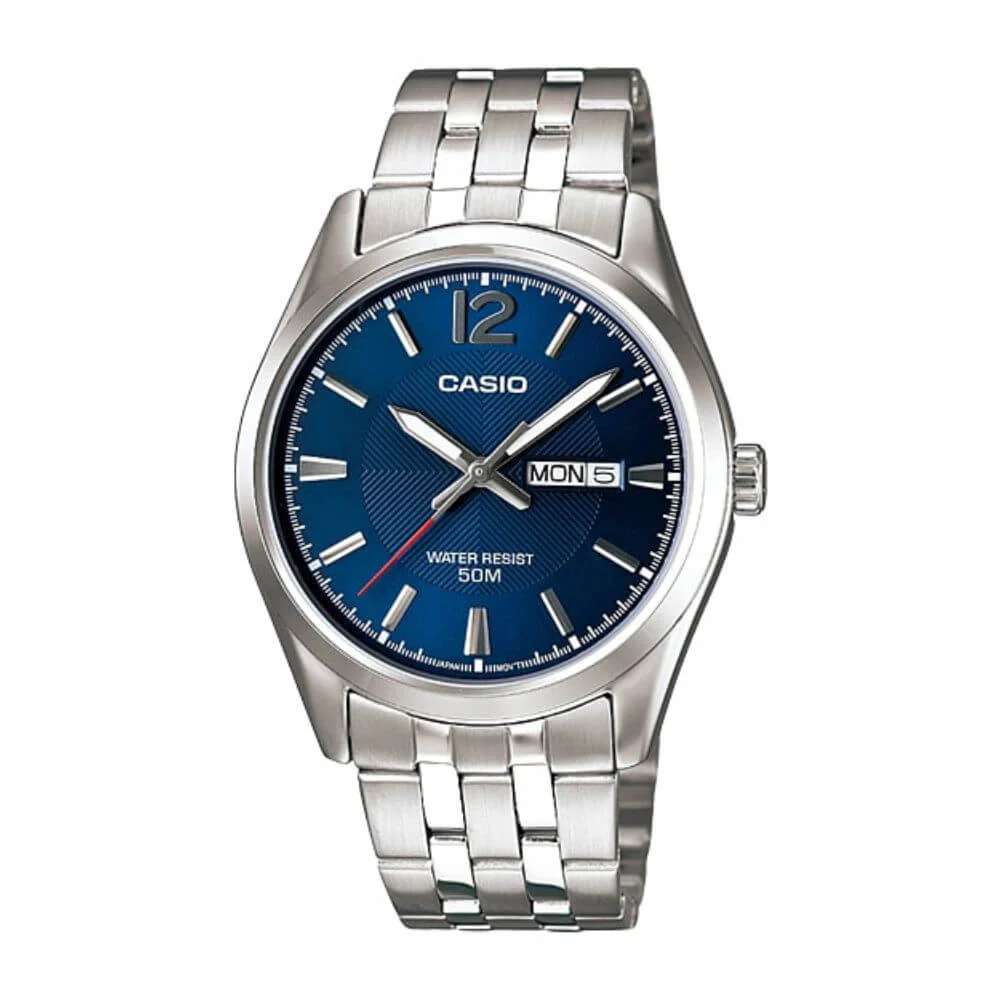 WW1217 Casio Enticer Day Date Chain Watch MTP-1335D-2AVDF