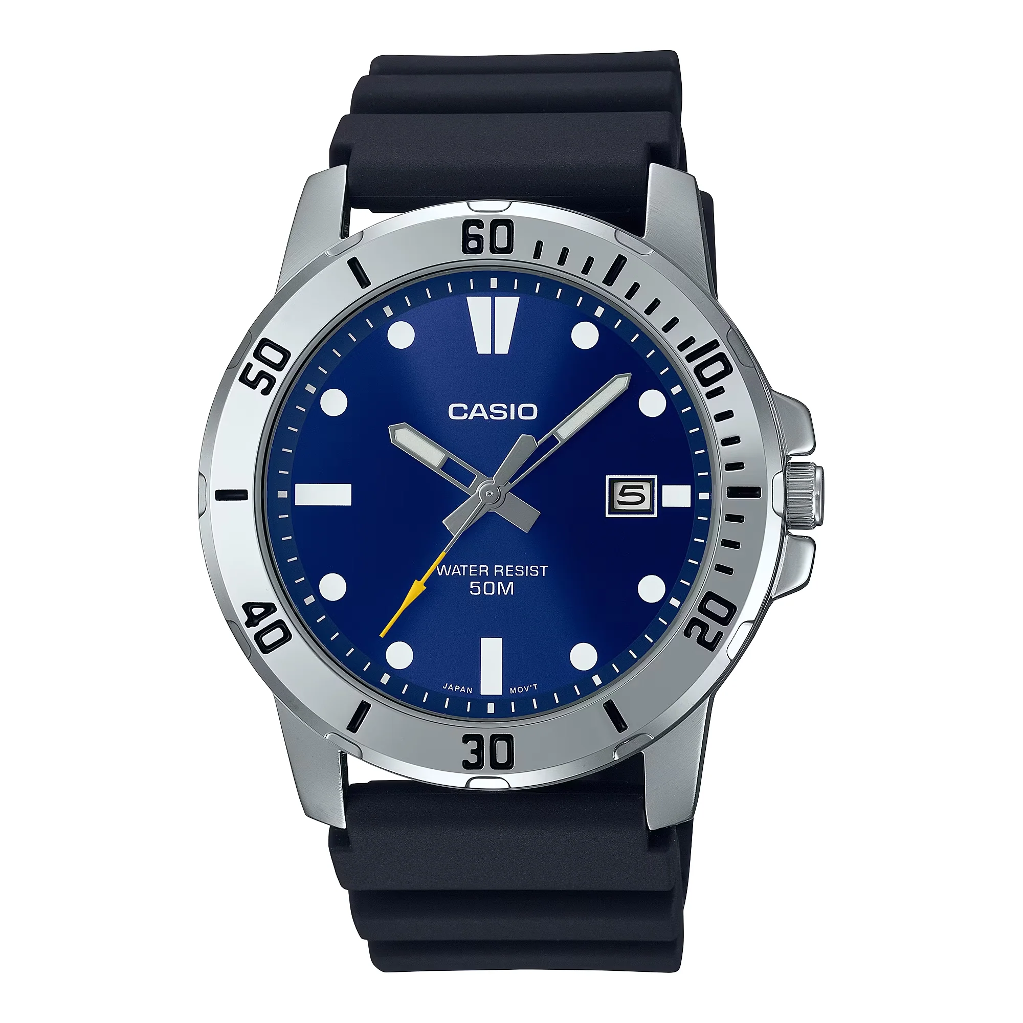 WW1267 Casio Enticer Date Resin Belt Watch MTP-VD01-2EVUDF