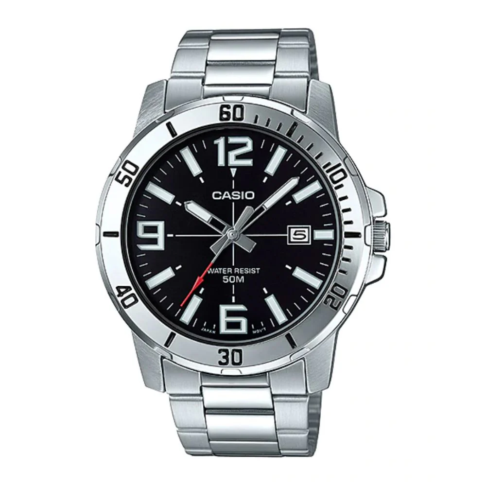 WW0007 Casio Enticer Date Chain Watch MTP-VD01D-1BVUDF