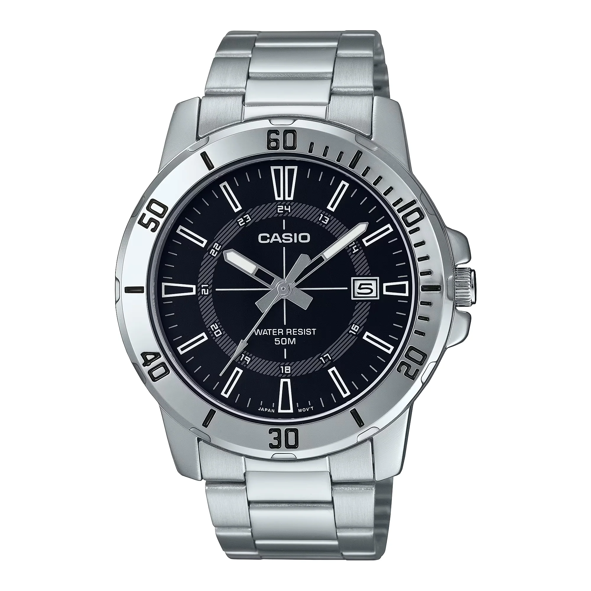 WW2491 Casio Enticer Date Chain Watch MTP-VD01D-1CVUDF