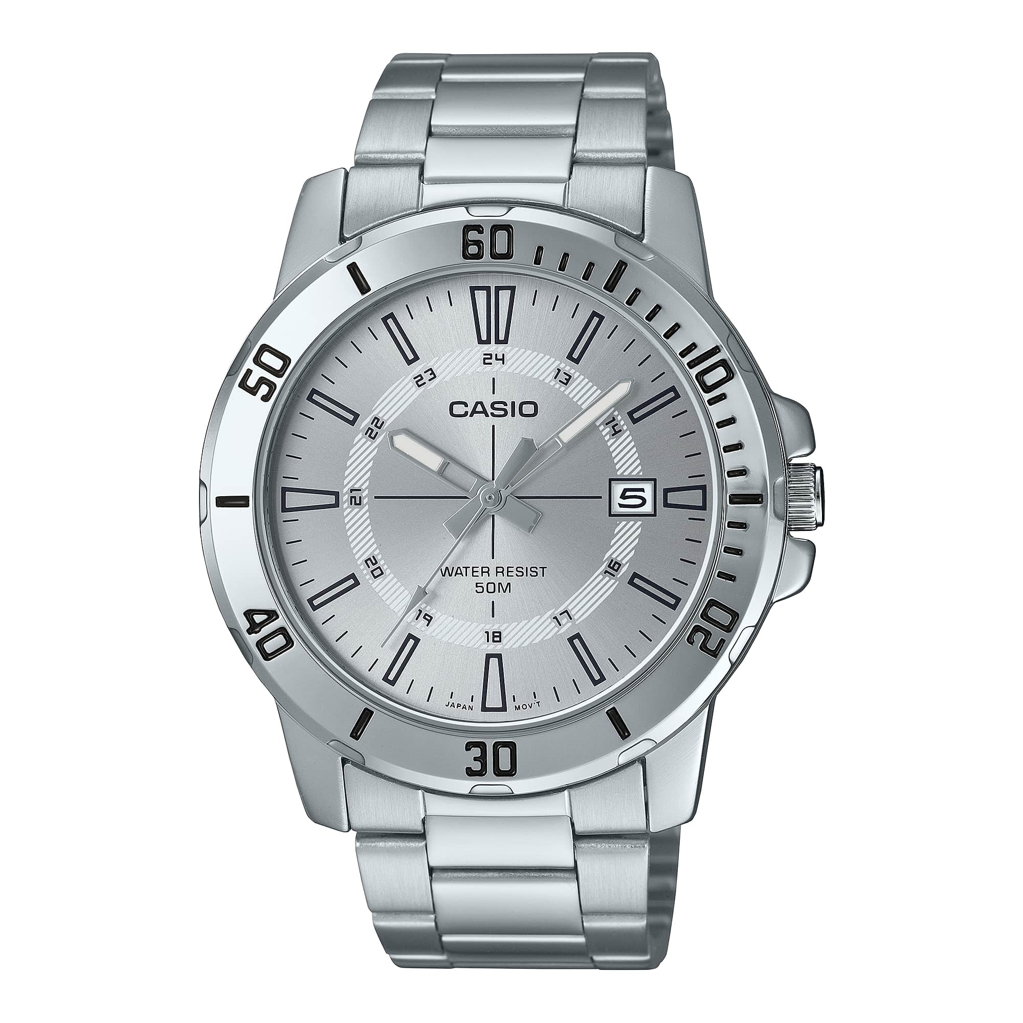 WW2492 Casio Enticer Date Chain Watch MTP-VD01D-7CVUDF