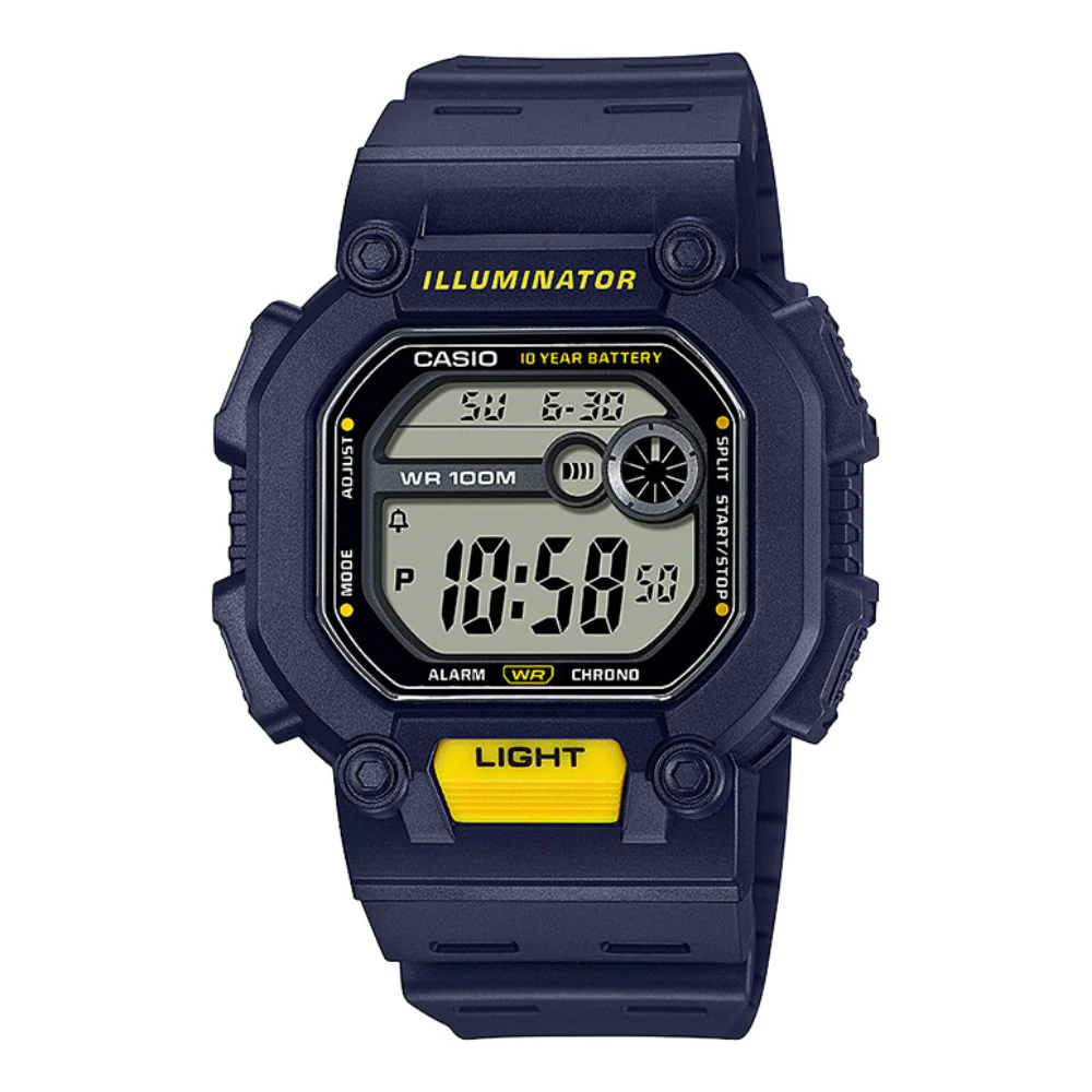 WW2005 Casio Youth Illuminator Sports Resin Belt Watch W-737H-2AVDF