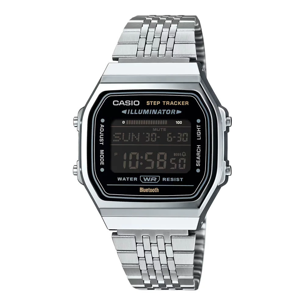 WW2990 Casio Vintage Step Tracker Bluetooth Chain Watch ABL-100WE-1BDF
