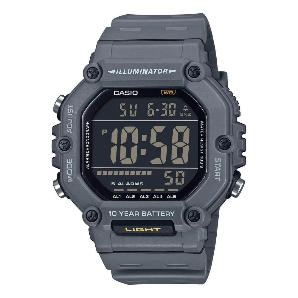 WW2998 Casio Youth Dual Time Digital Resin Belt Watch AE-1600H-8BVDF
