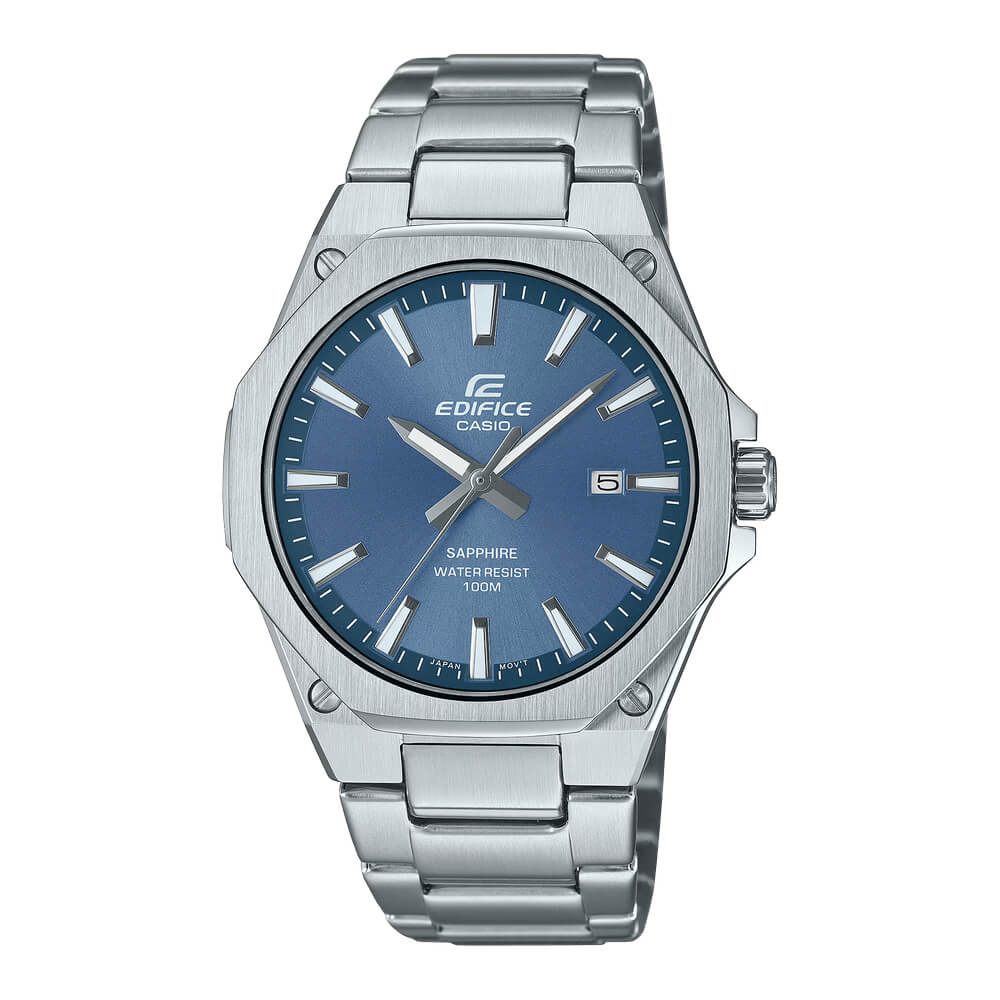 WW2896 Casio Edifice Sapphire Date Slim Chain Watch EFR-S108D-2AVUDF