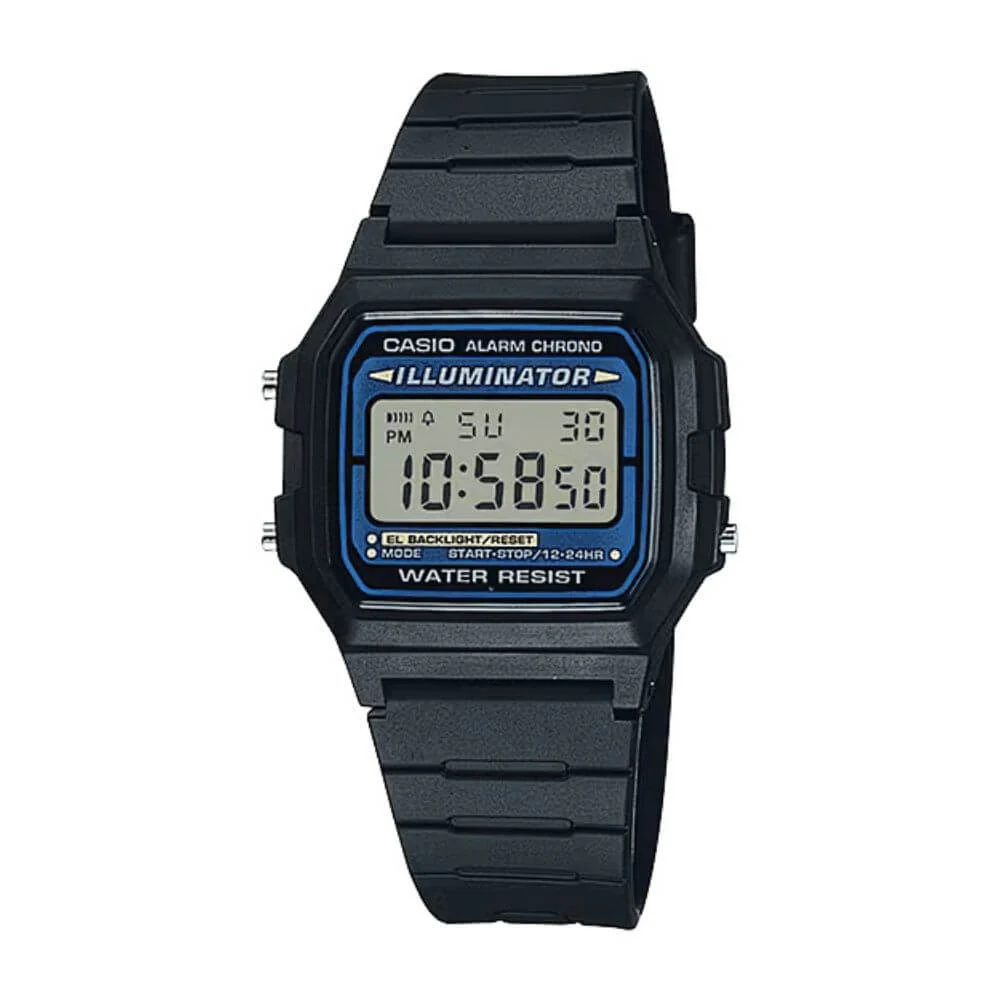 WW0058 Casio Vintage Digital Resin Belt Watch F-105W-1ADF